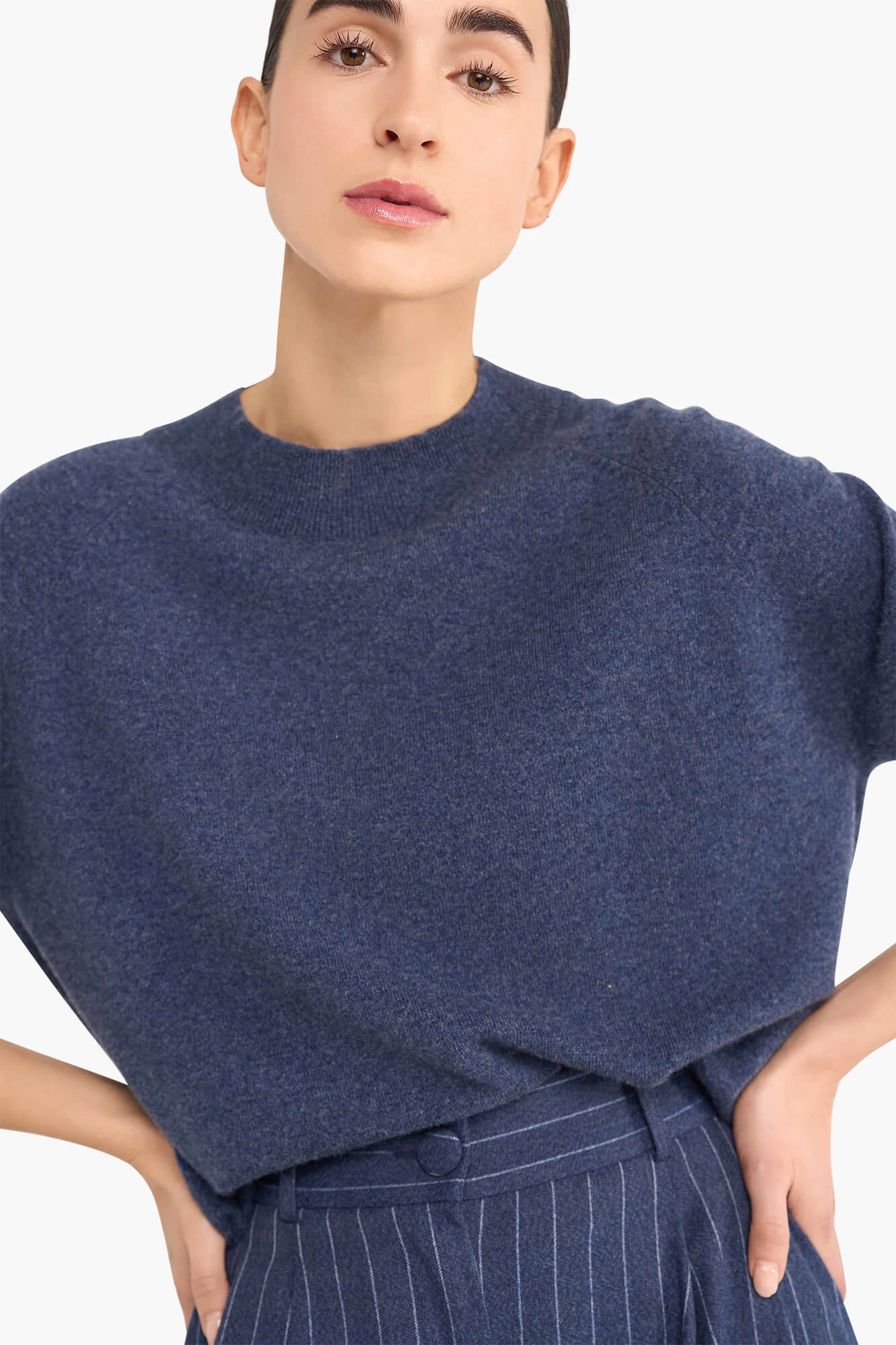 Cashmere Trui Dames Harvey Blauw