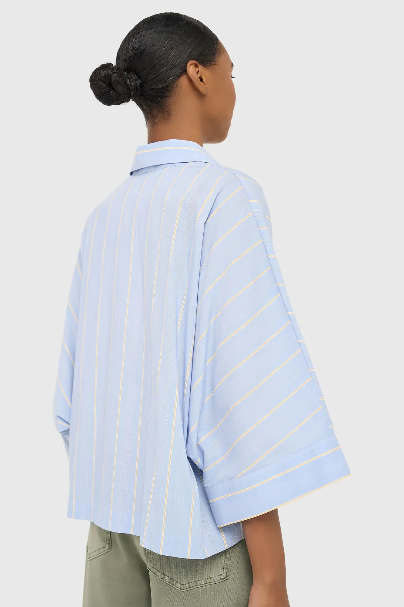 Dames Blouse Gestreept Blauw Carl