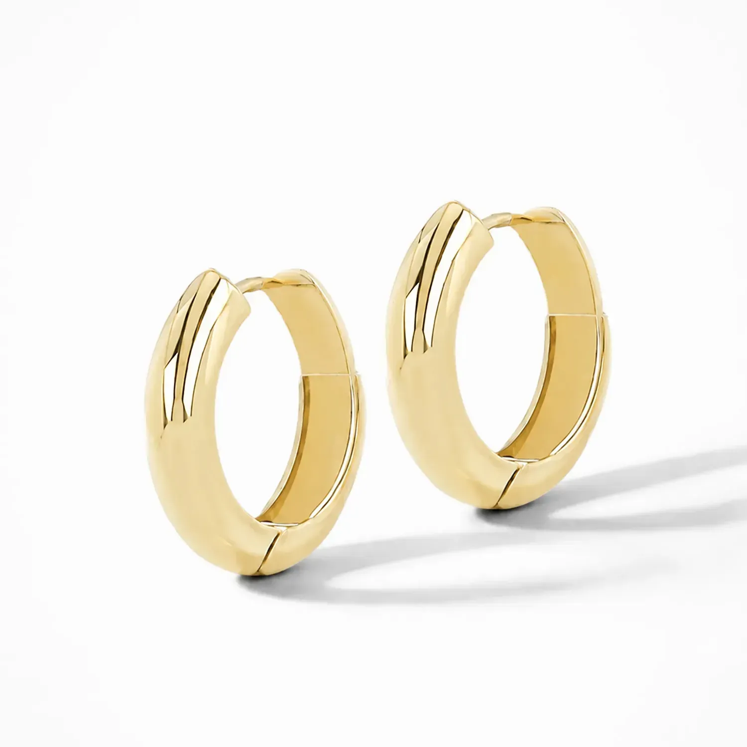Gouden Oorbellen Hoops Creolen Aspen Medium