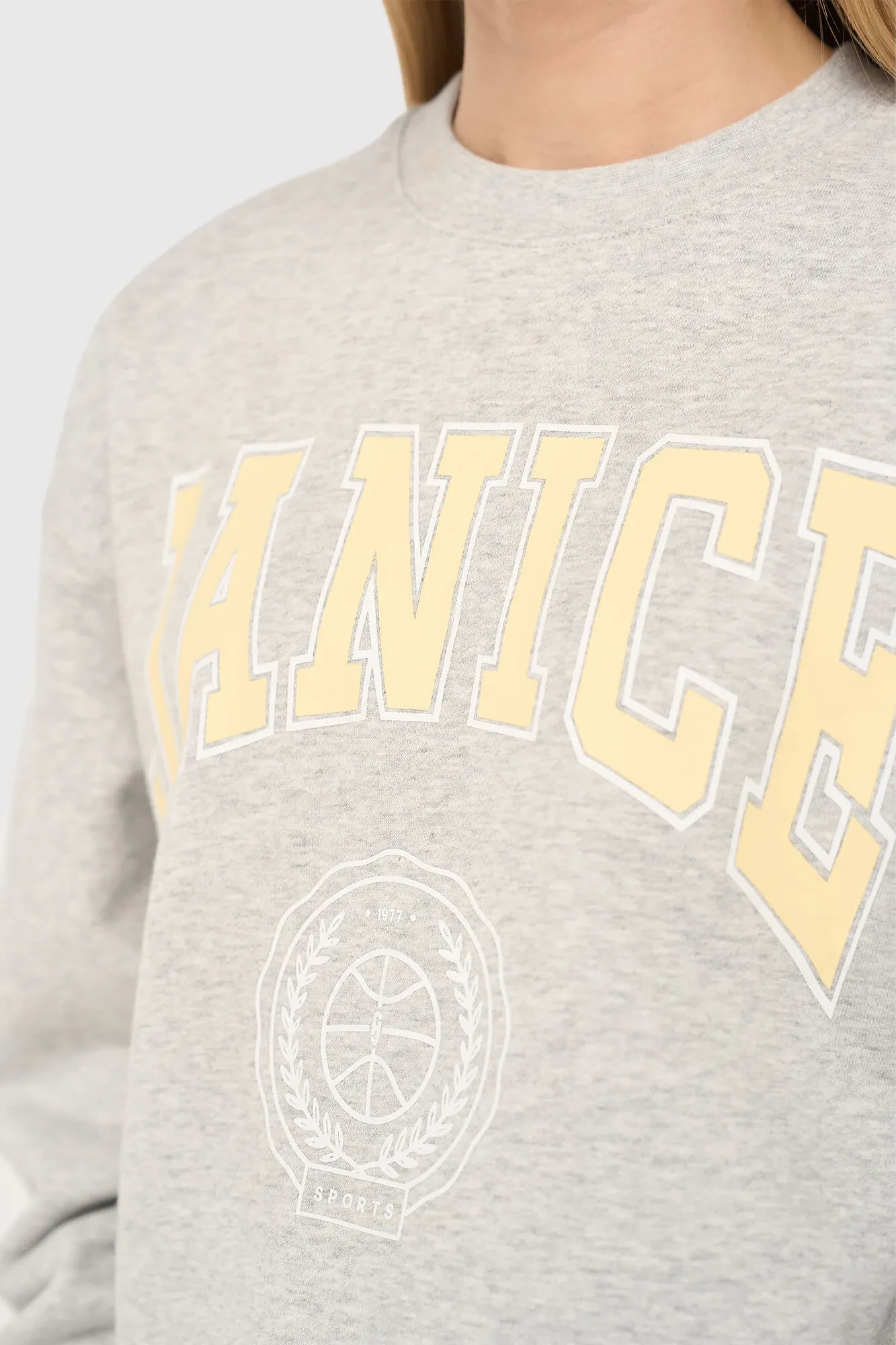 Grijze Dames Sweater Katoen Owen Logo