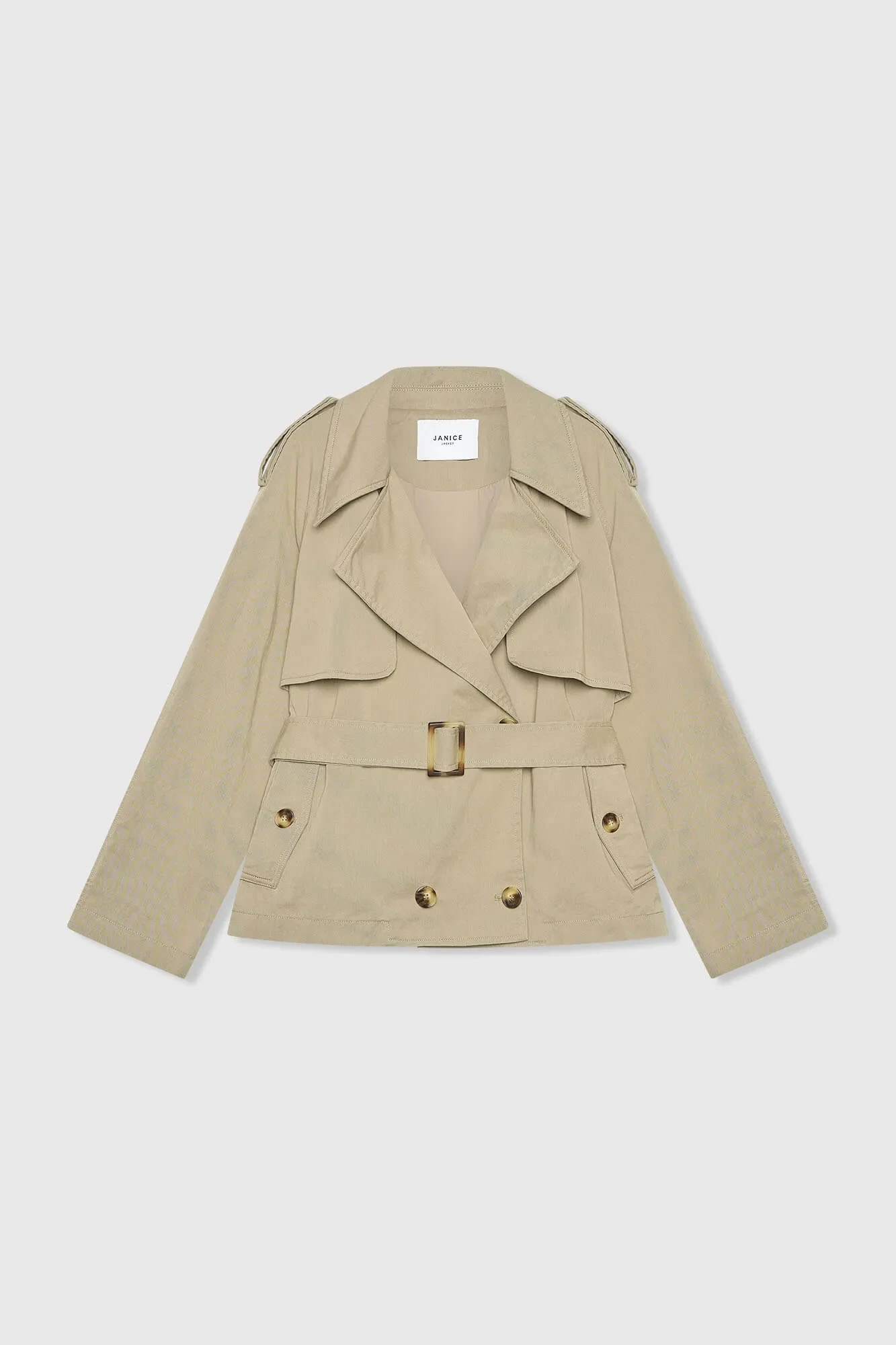 Groene Korte Trenchcoat Cayden