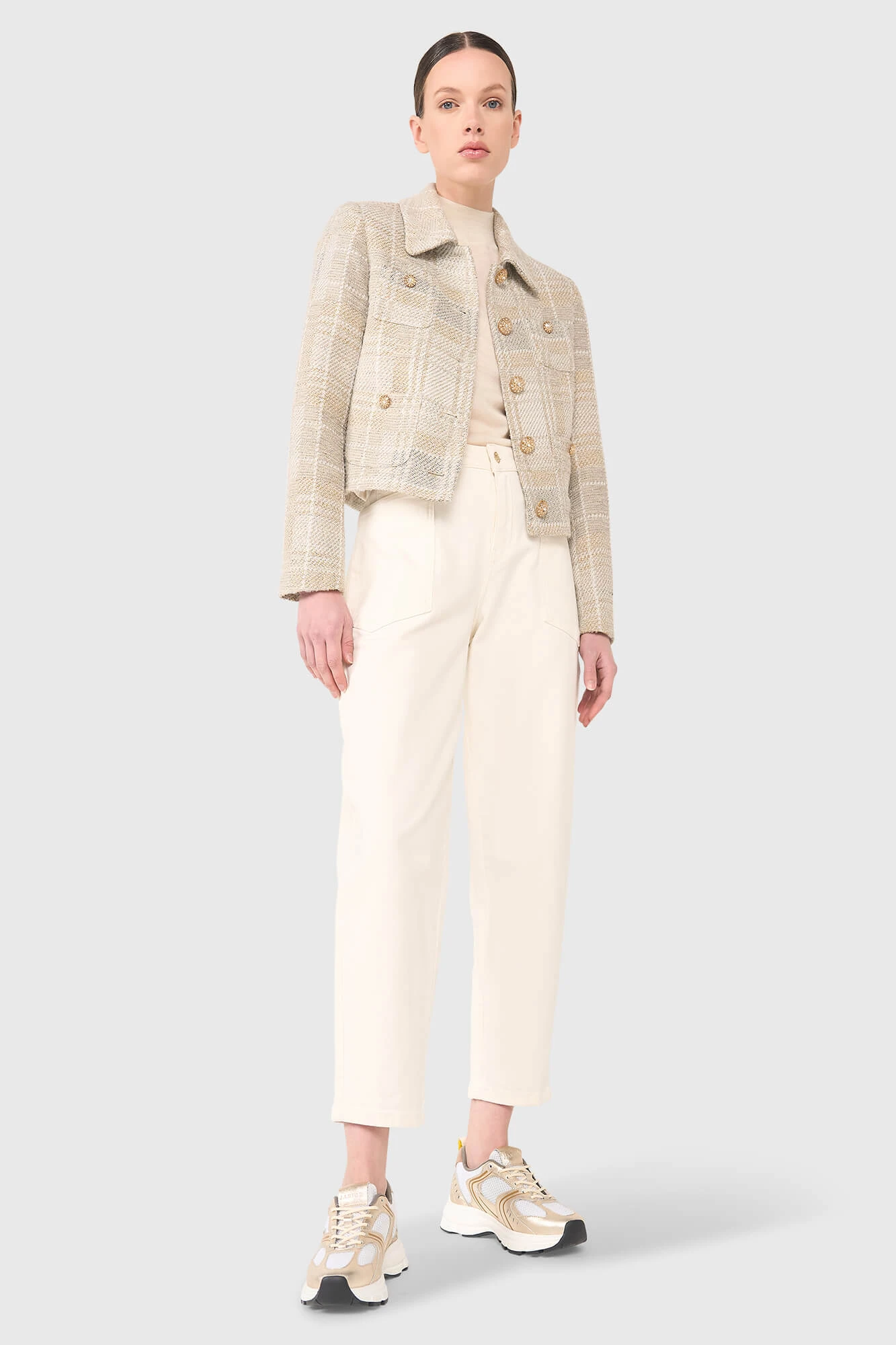 Tatum Grijs Tweed Lurex