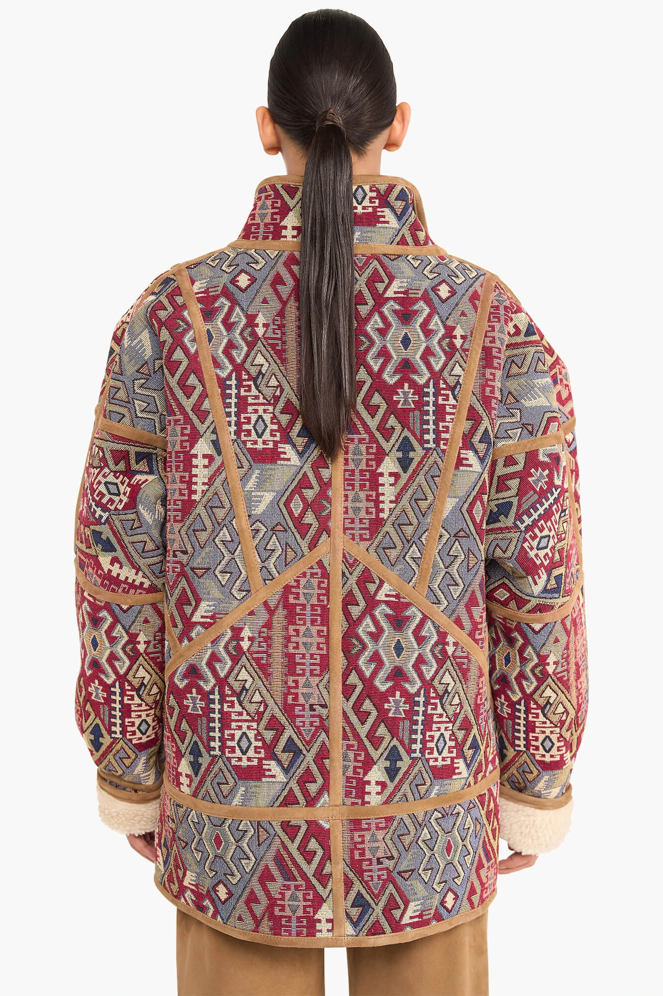 Jas Dames Jacquard Seth Aztec Red