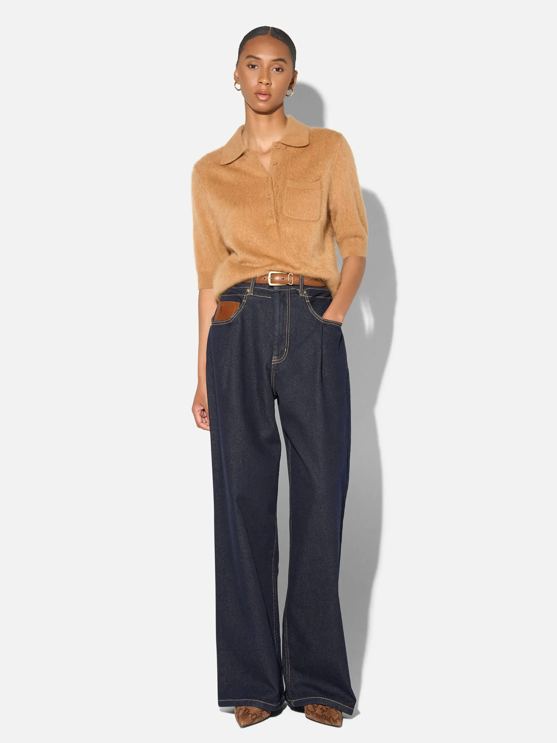 Jeans Dames Barrel Stretch Denim Drew Japanse Denim