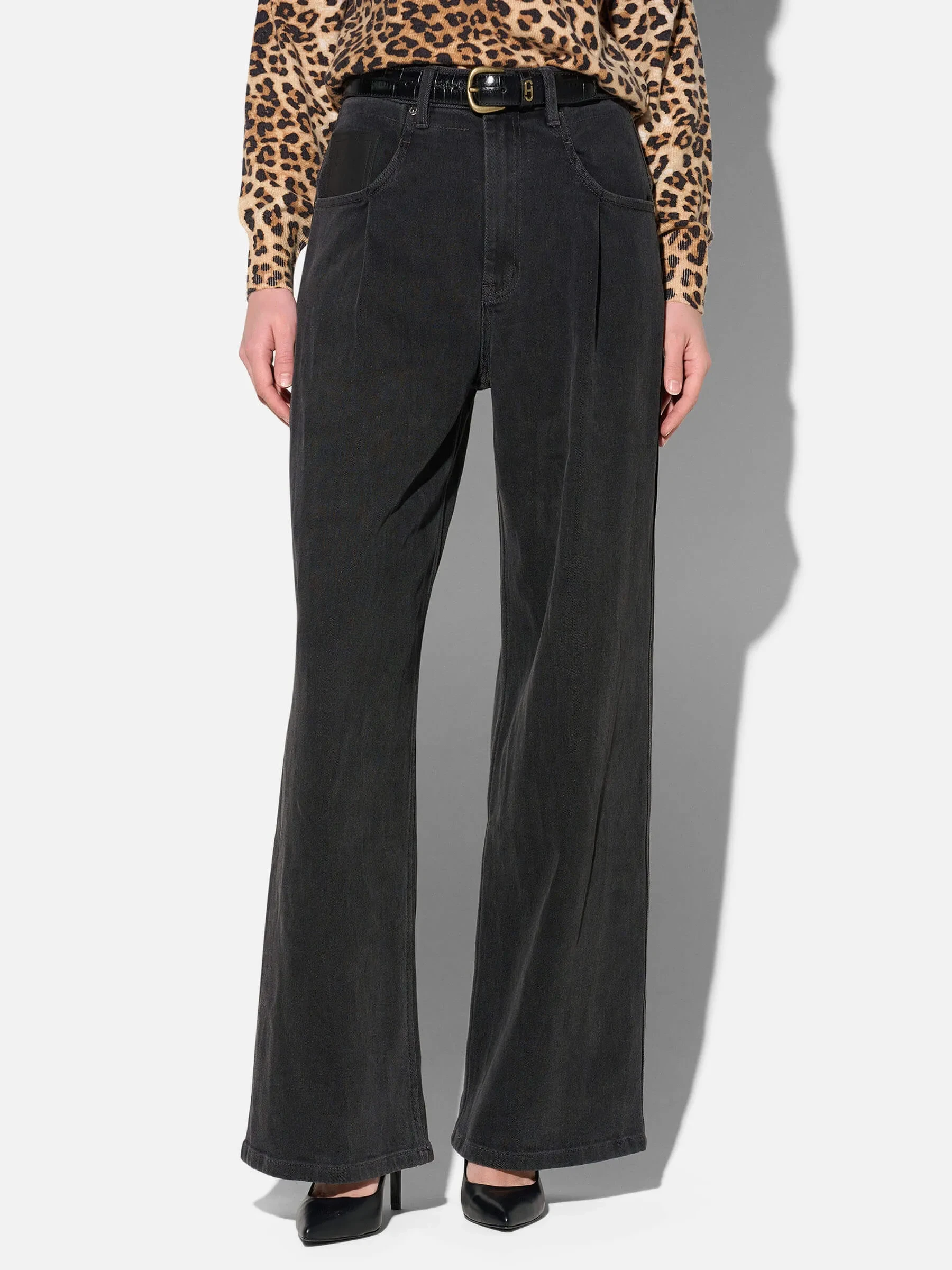 Jeans Dames Barrel Stretch Denim Drew Zwart 813