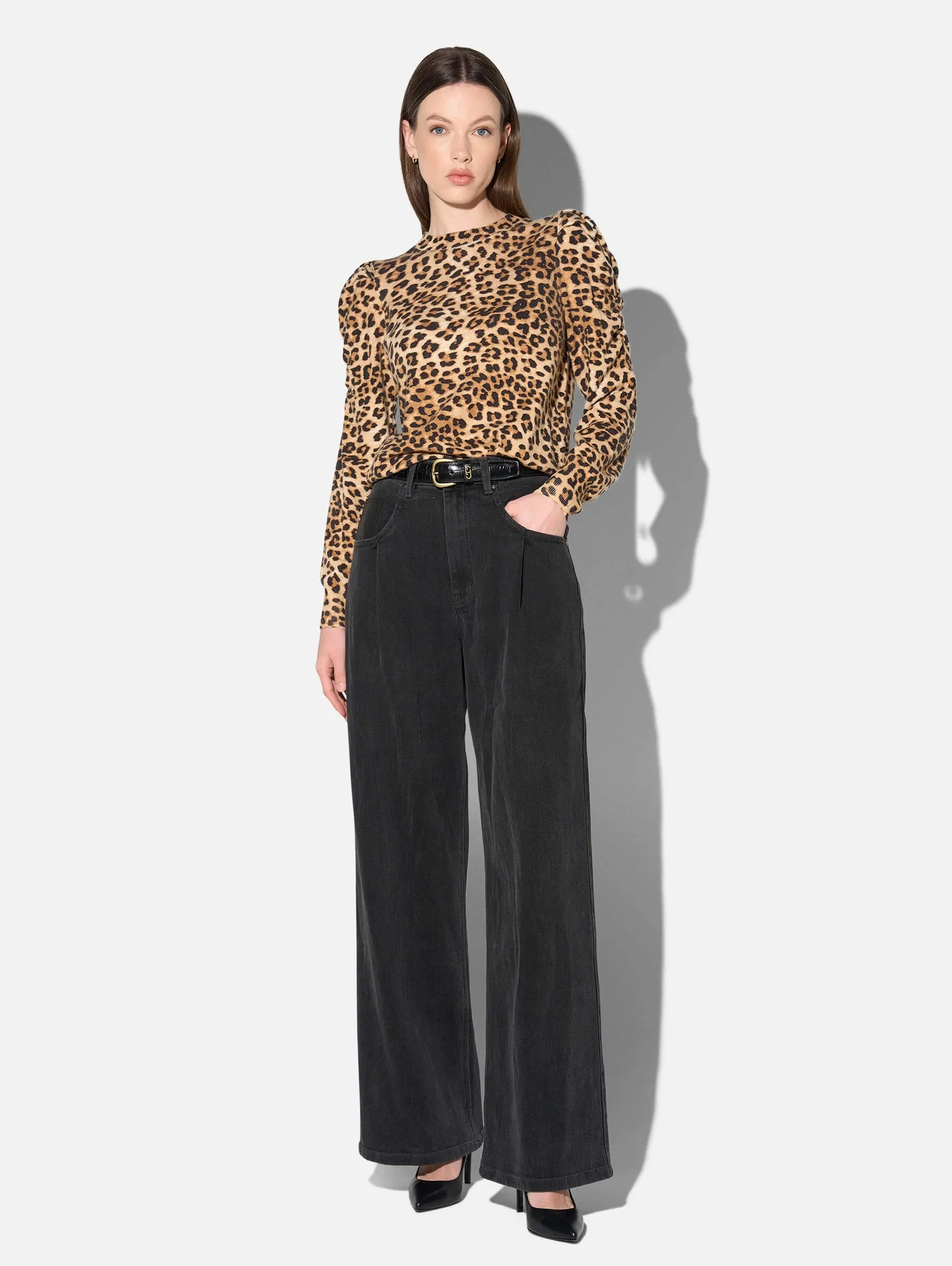 Jeans Dames Barrel Stretch Denim Drew Zwart 813