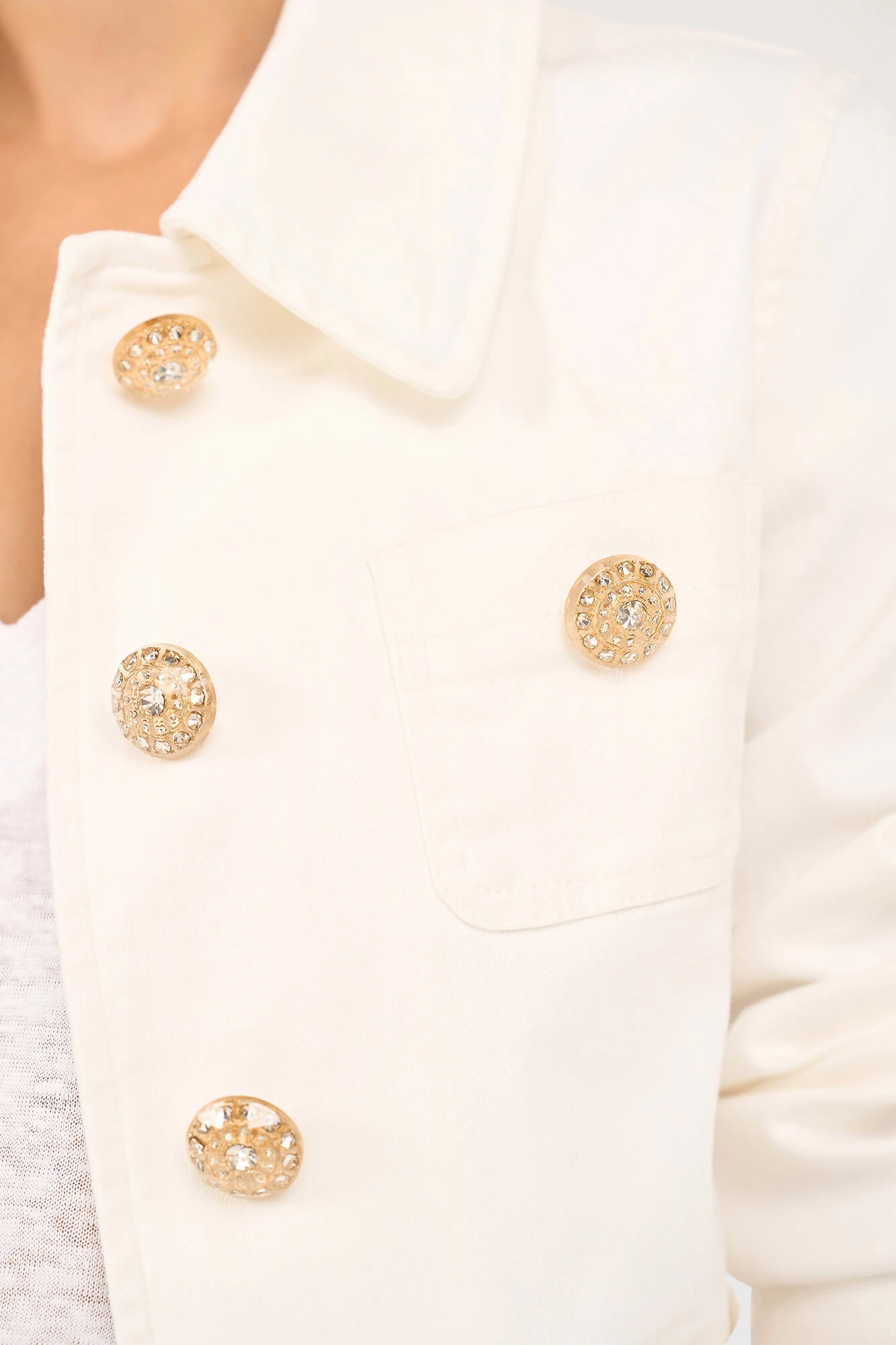 Tatum Spijkerjack Off White