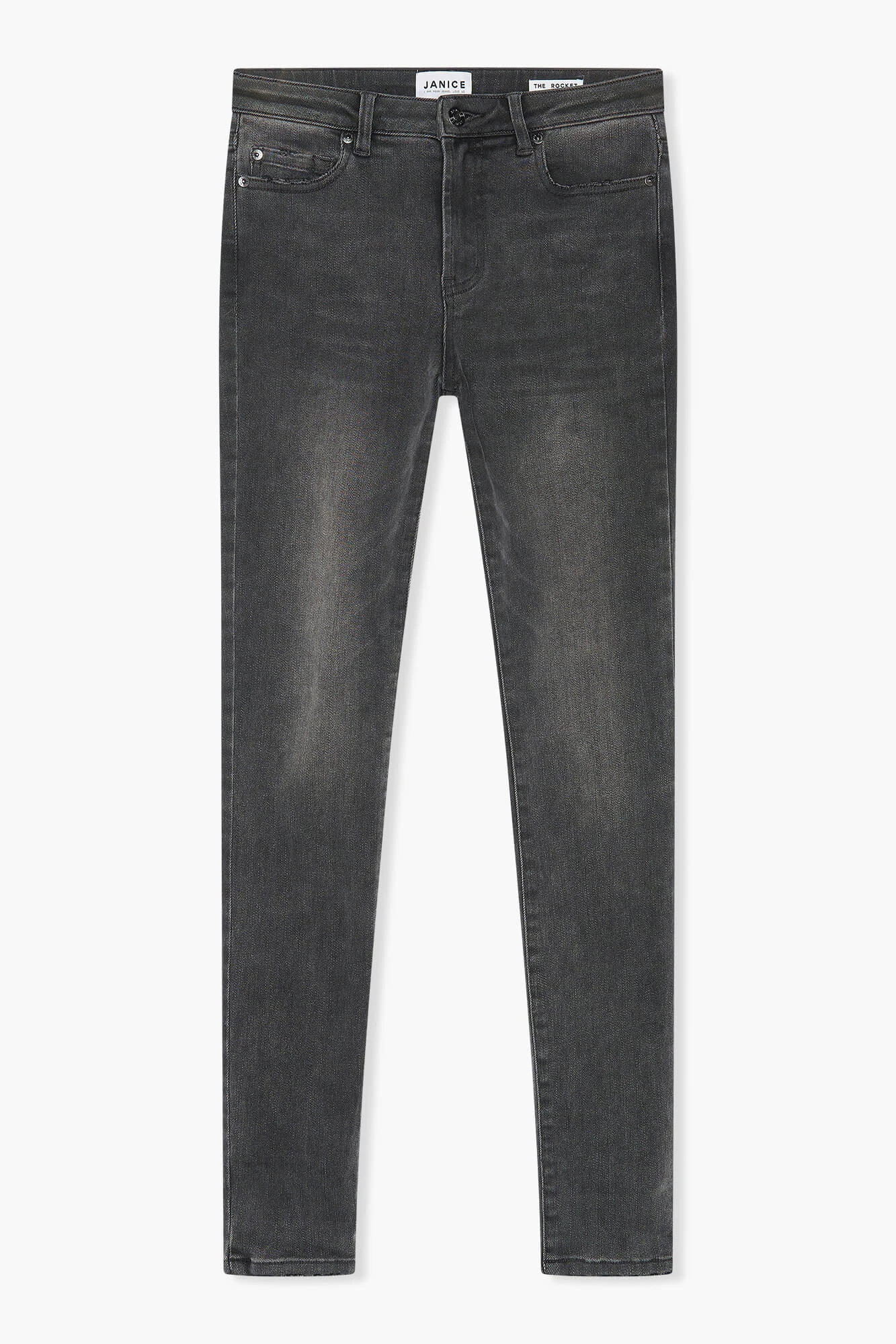 Skinny Jeans Dames Highwaist Rocket Grijs 415
