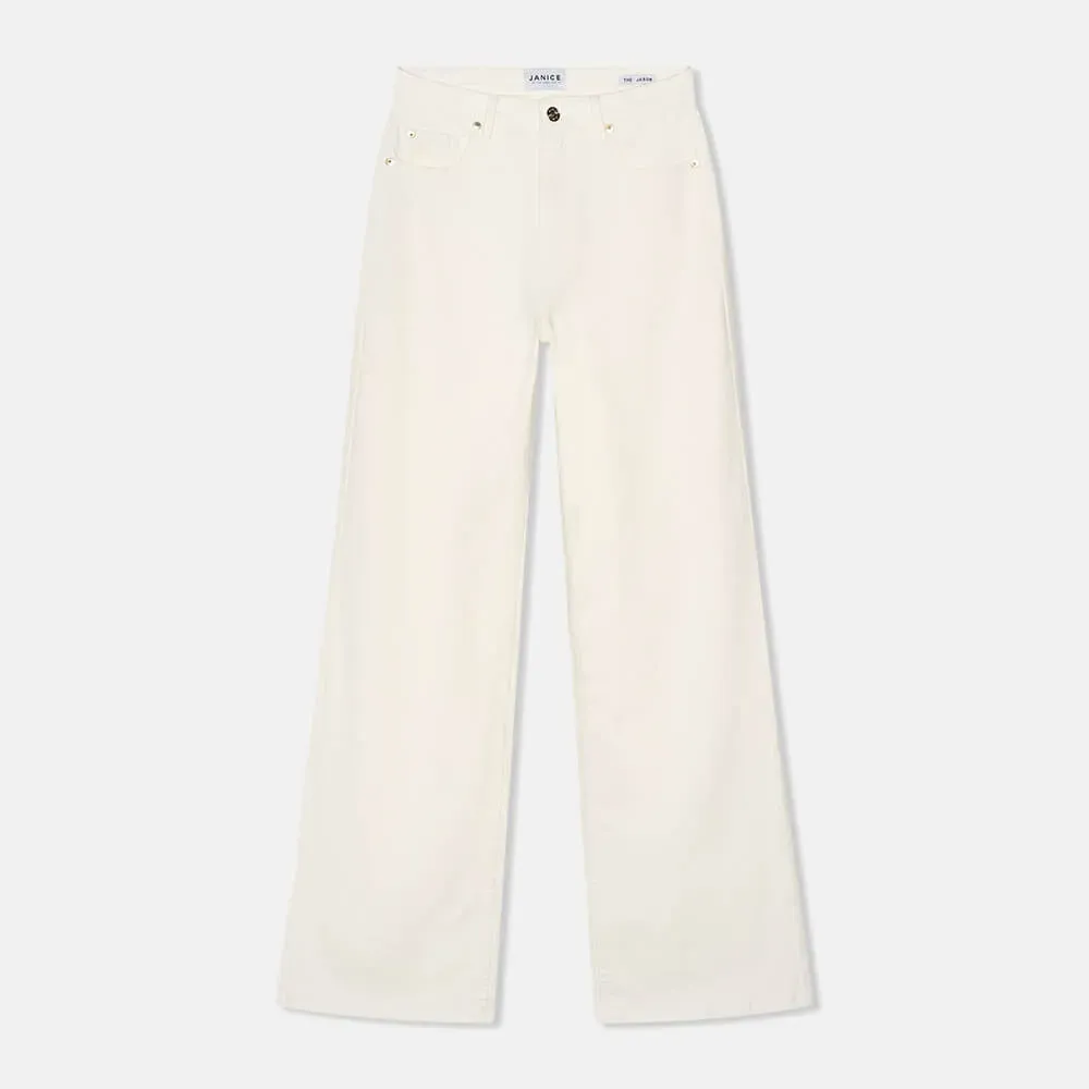 Jeans Dames Rechte Pijp High Rise Jason Off White 264