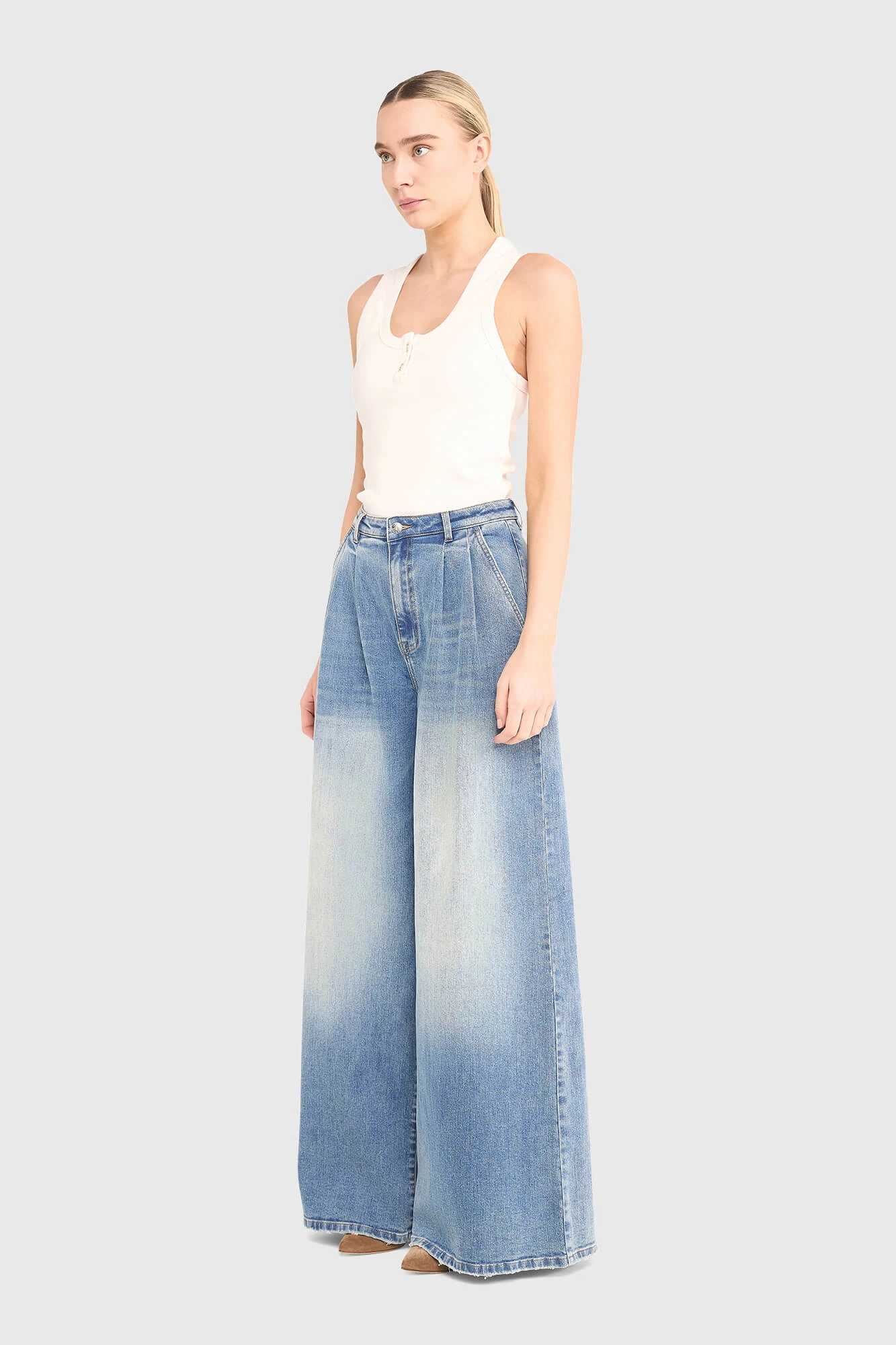 Jeans Dames Wijde Pijp Dollar Blauw 920