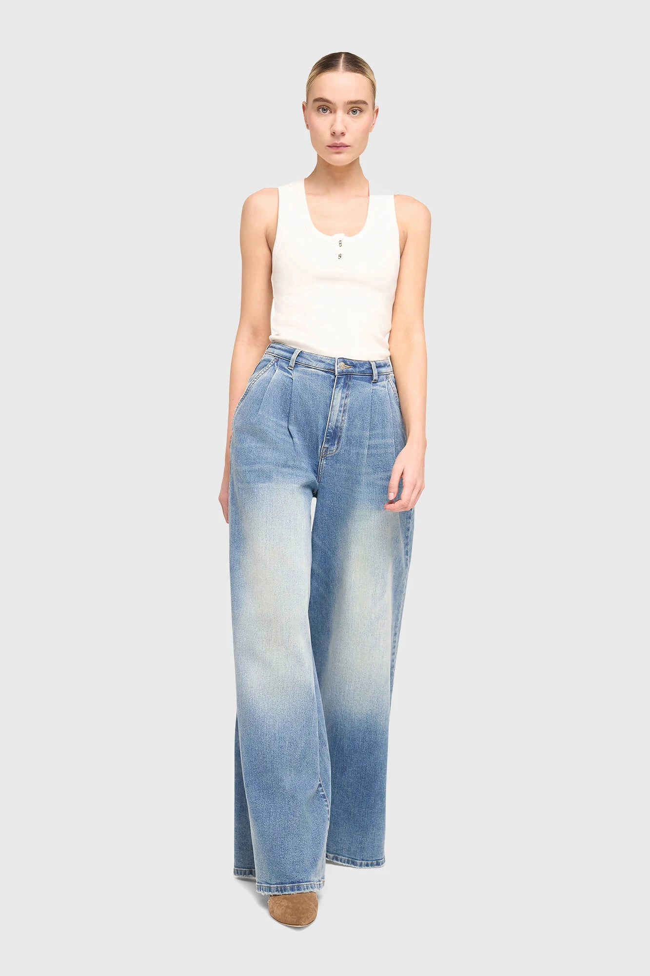 Jeans Dames Wijde Pijp Dollar Blauw 920