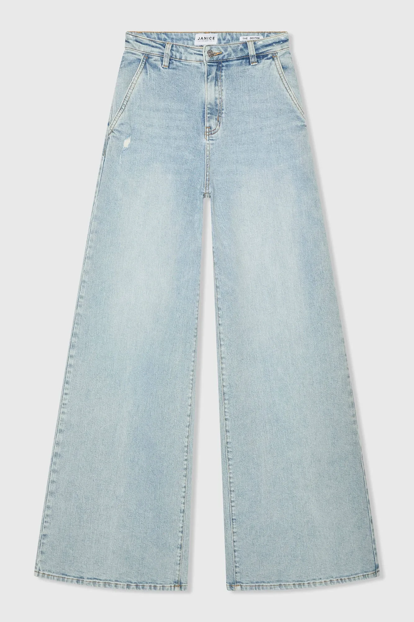 Jeans Dames Wijde Pijp High Rise Stretch Dexter Blauw 565