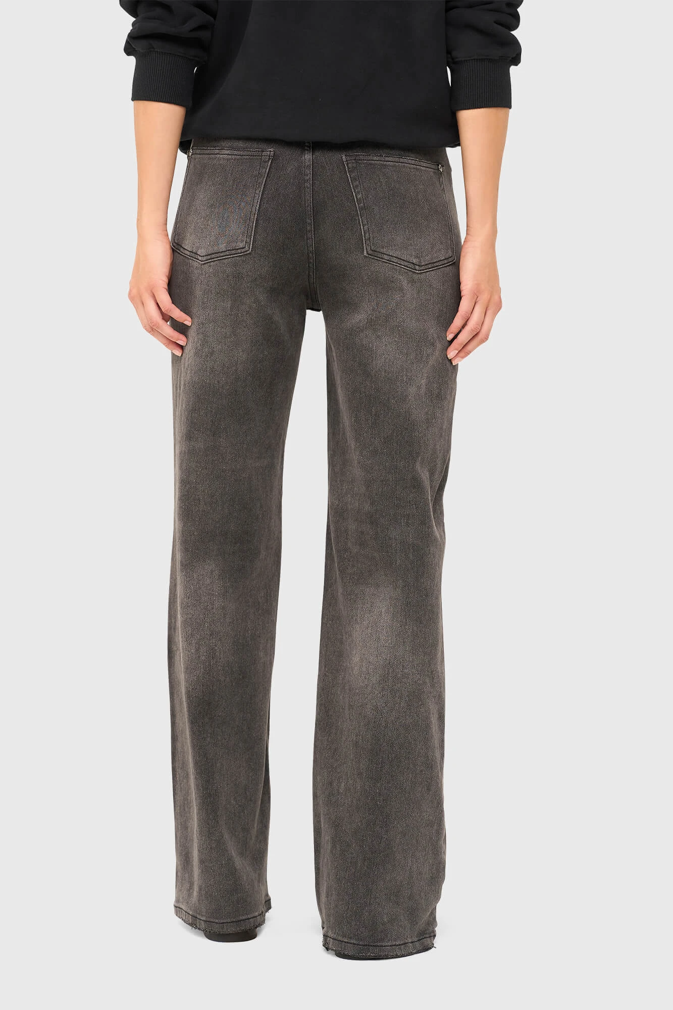 Jeans Dames Wijde Pijp Jason Grijs 415