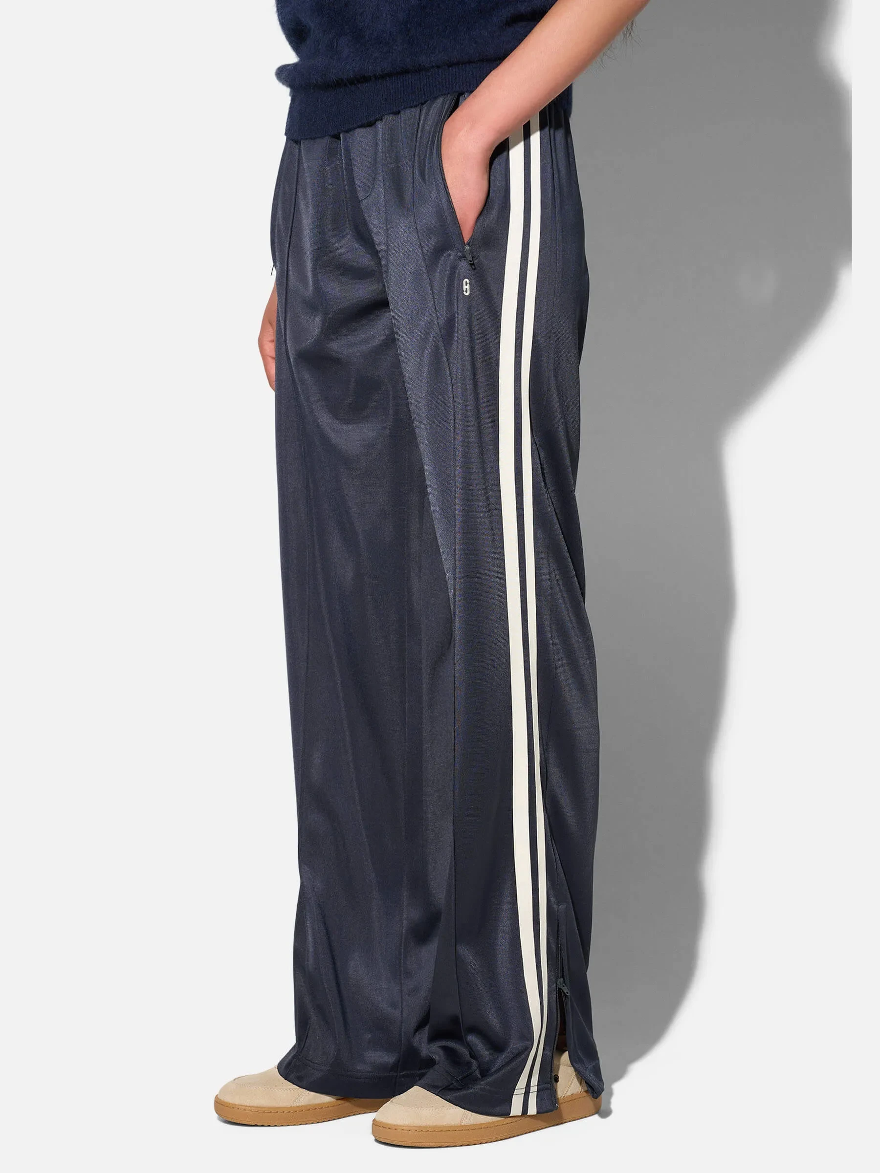 Joggingbroek Dames Strepen Midnight Donker Blauw