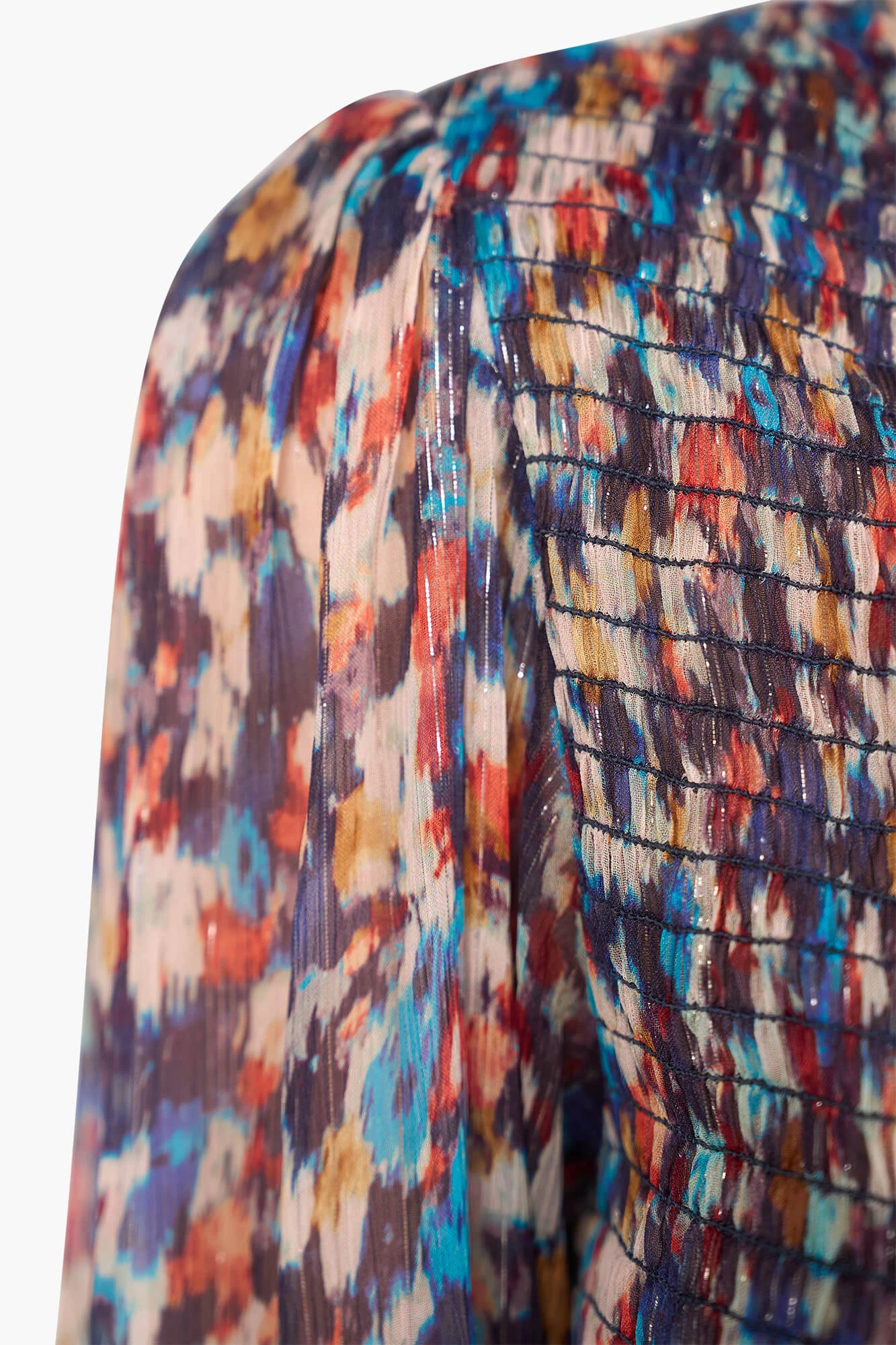 Jurk Lang Print Smog Finn Blauw