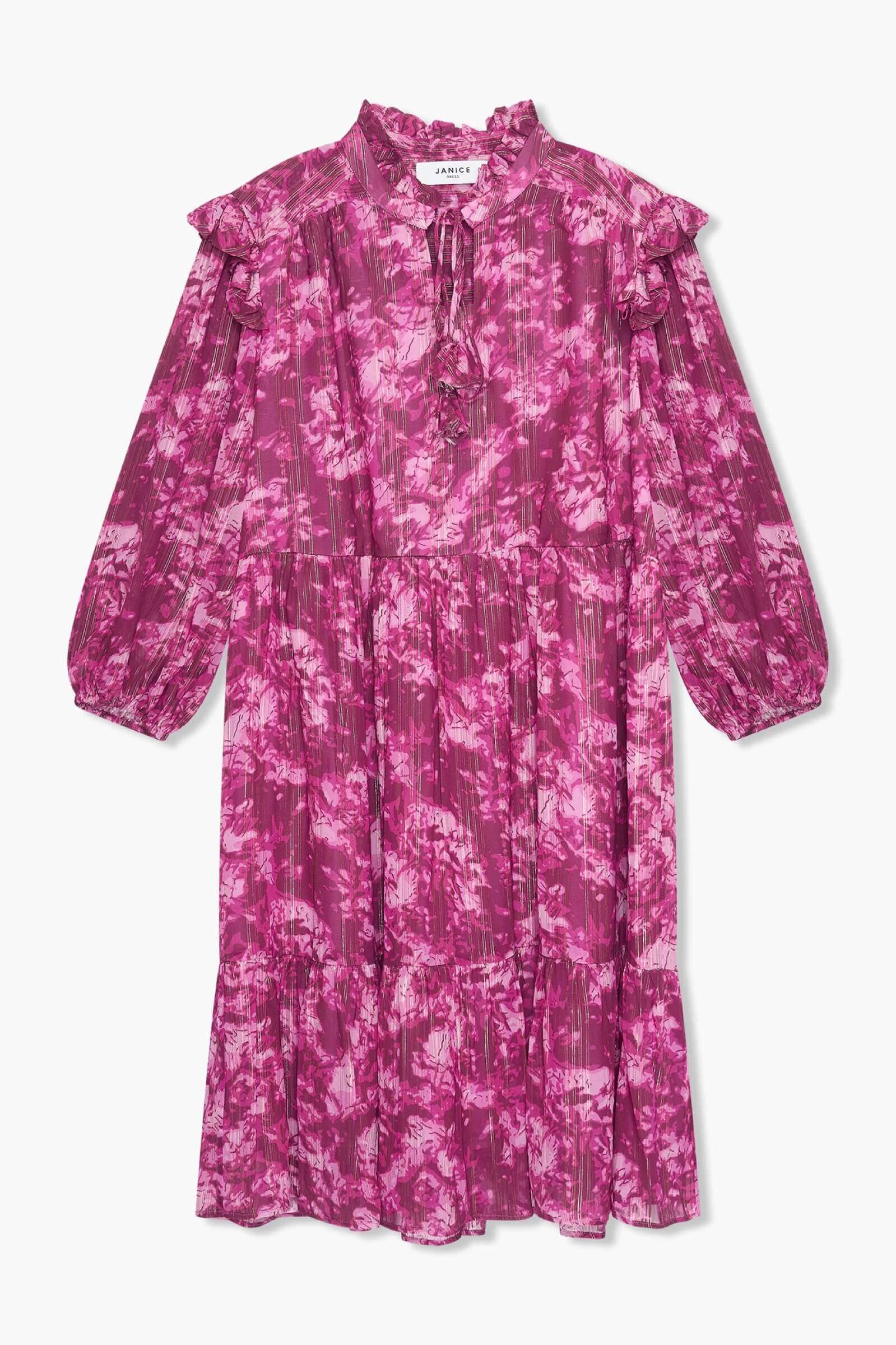 Jurk Viscose Lurex Jimmy Paars