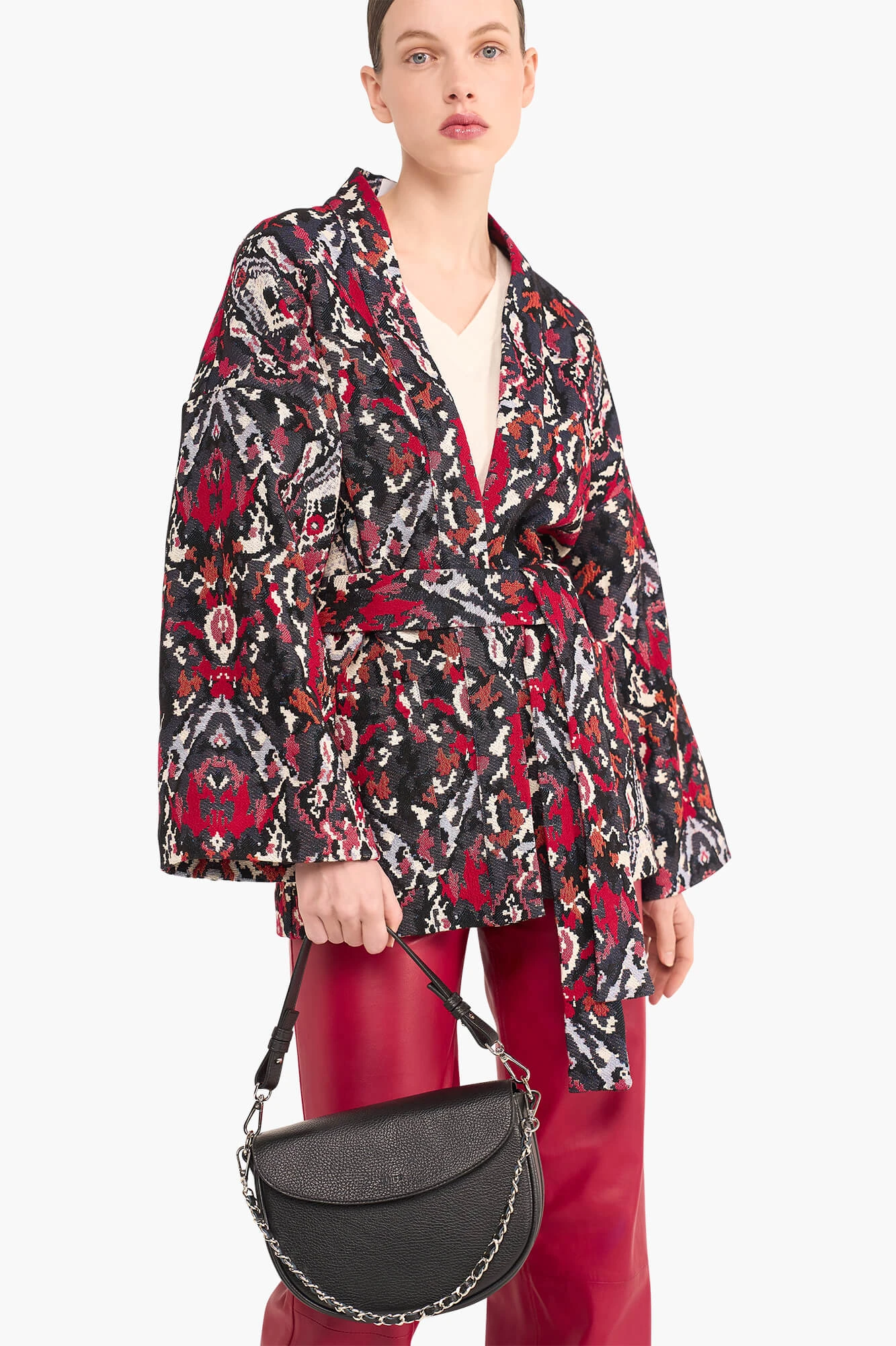 Kimono Dames Jacquard Preston Aztec