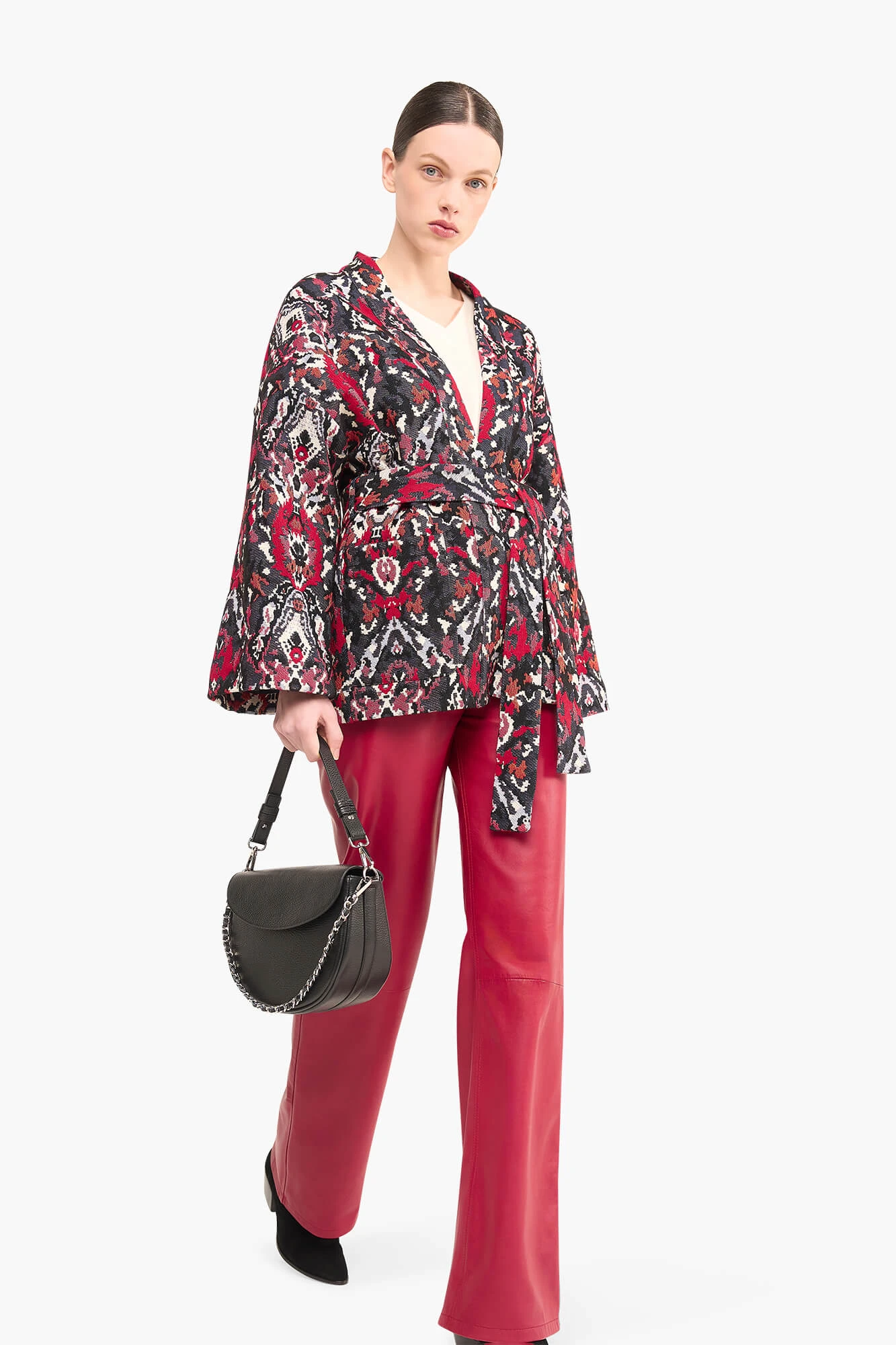 Kimono Dames Jacquard Preston Aztec