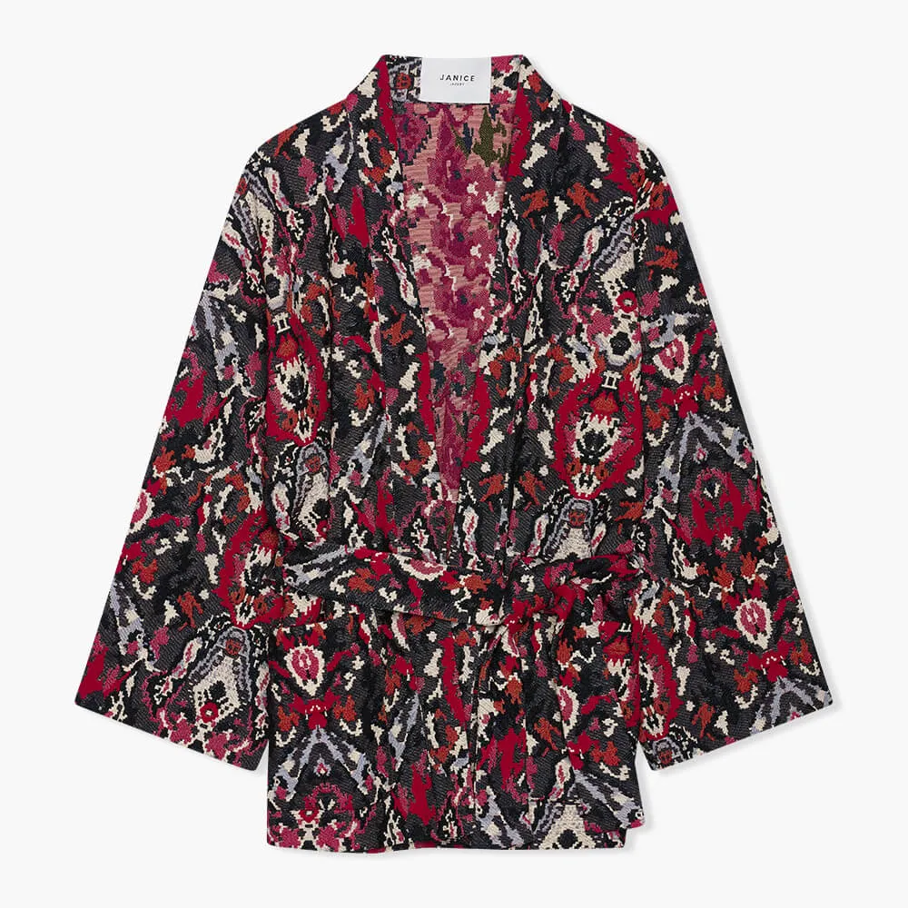 Kimono Dames Jacquard Preston Aztec