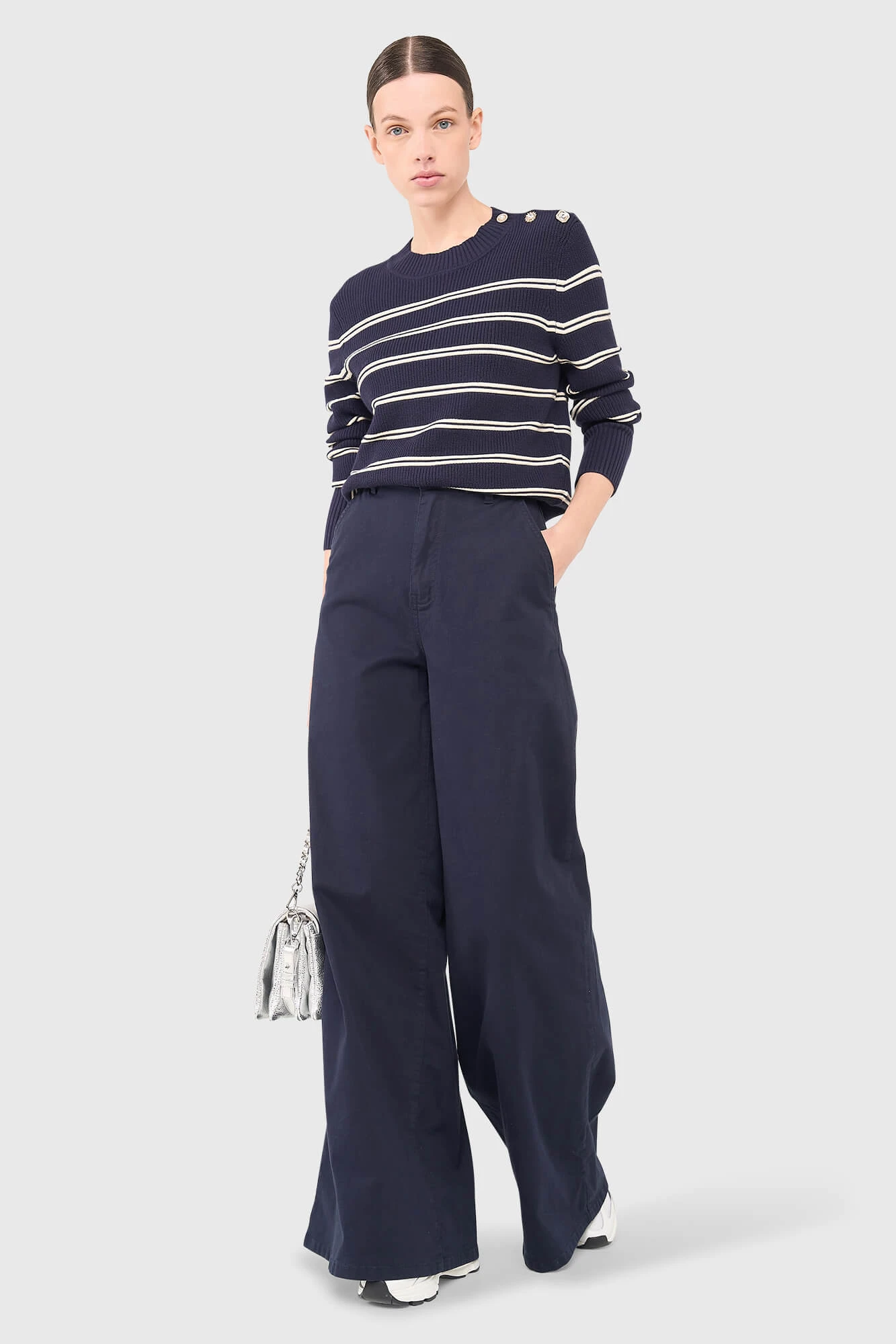 Donovan Trui Blauw Wit