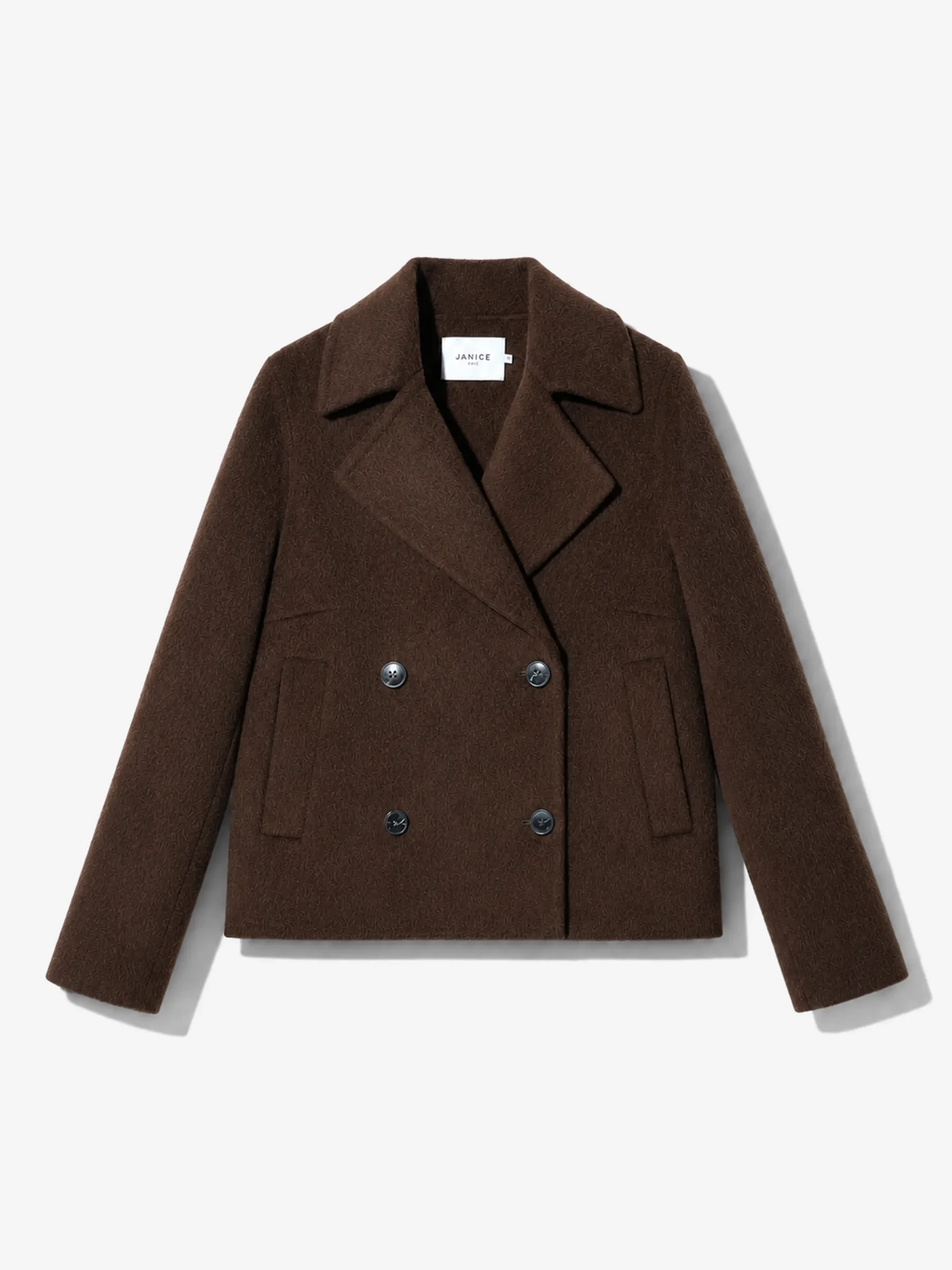 Korte Trench Dames Jas Yak Wol Jean Bruin