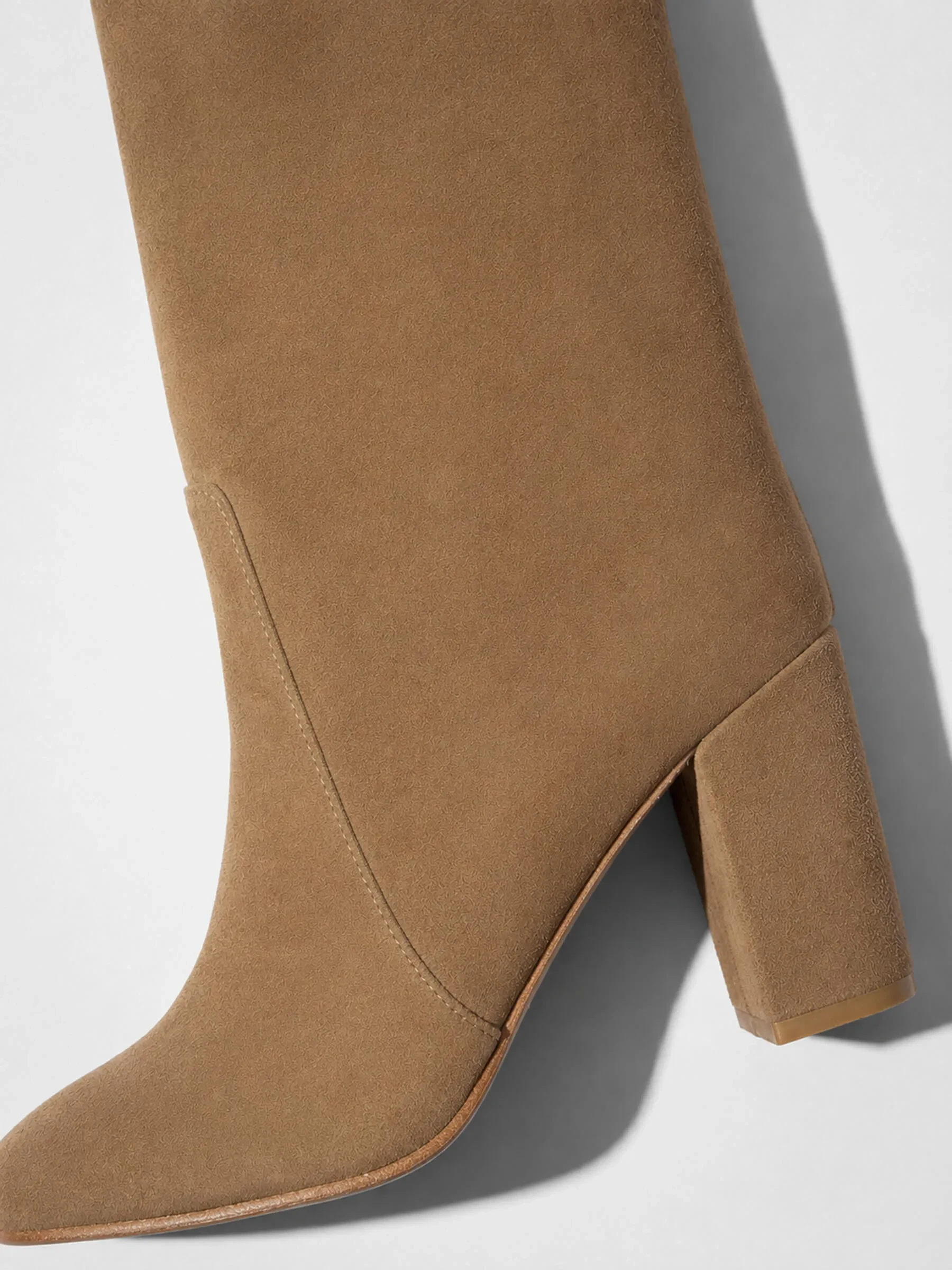 Laars Dames Hoog Leer Roman Suede Cognac