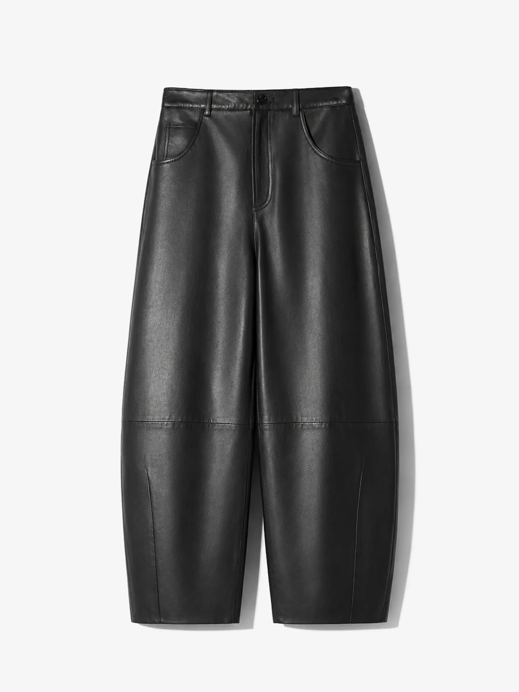 Leren Dames Broek Barrel Billy Zwart