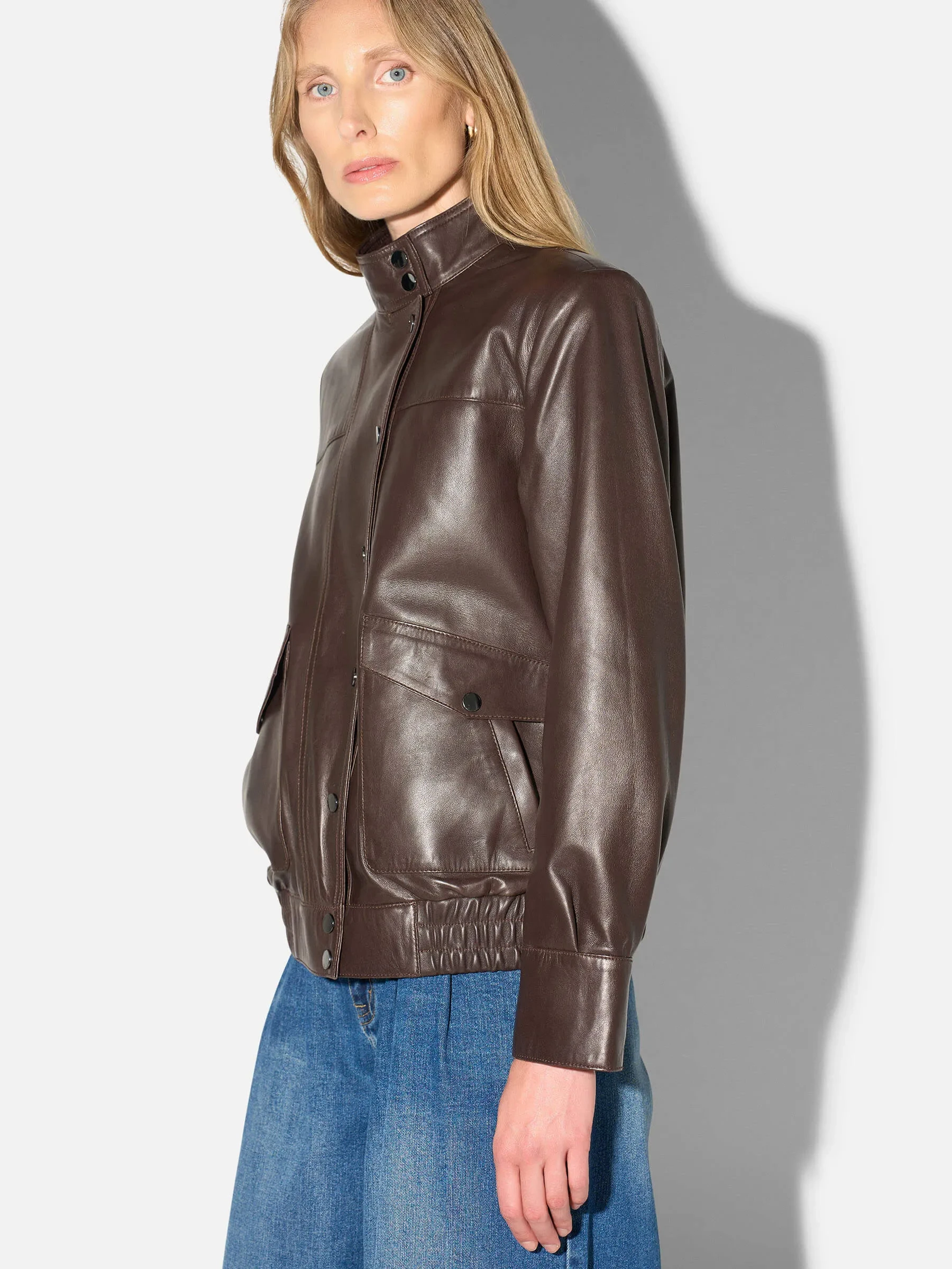 Leren Dames Jack Vintage Lebron Bruin