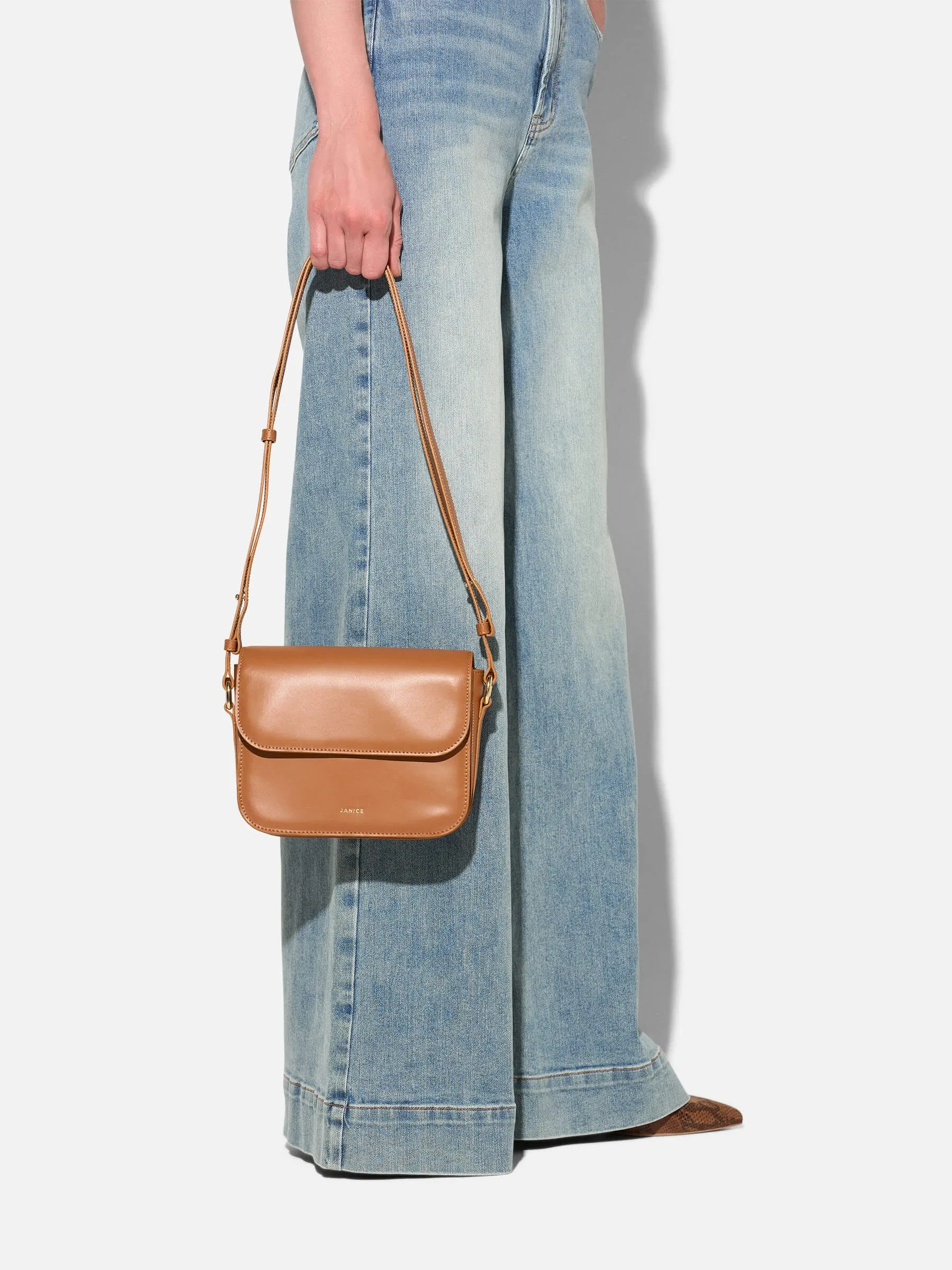 Leren Dames Tas Elias Cognac