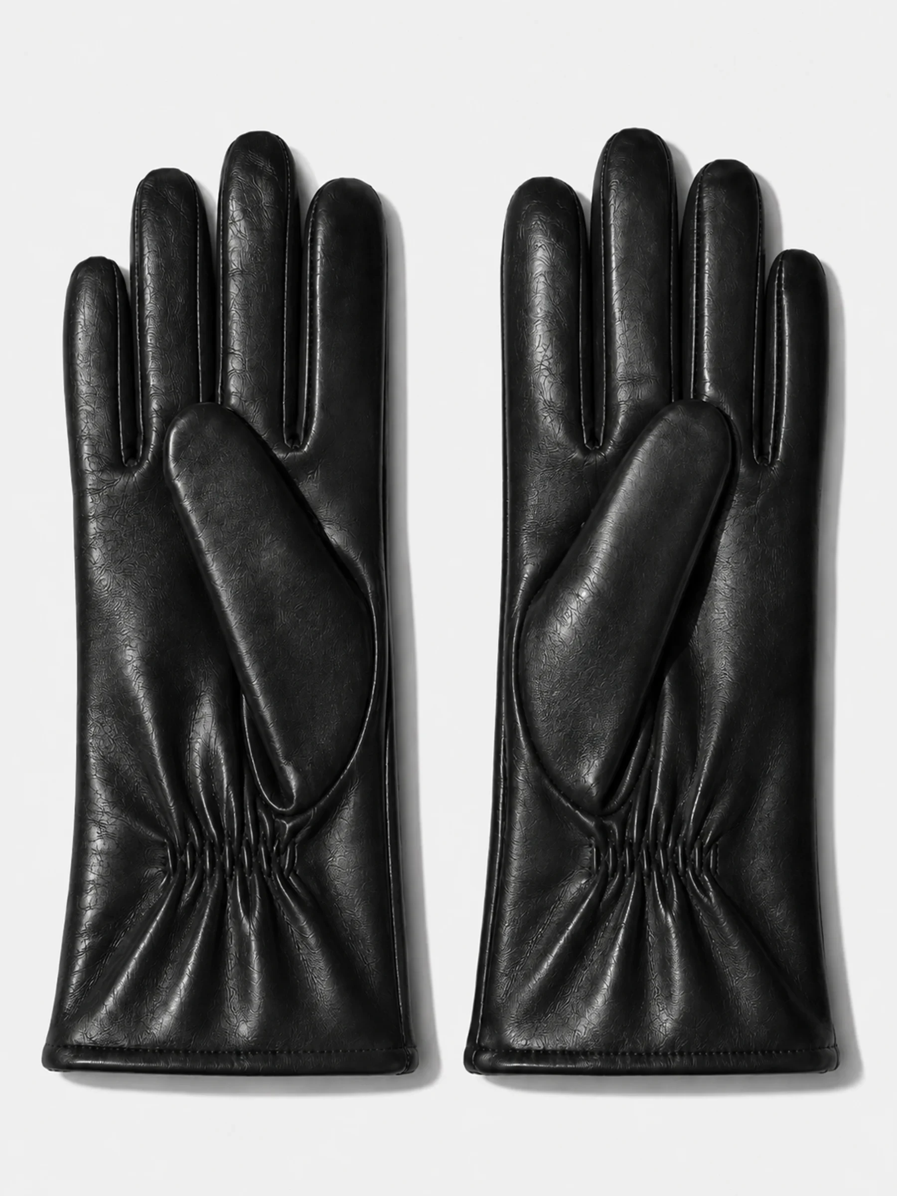 Leren Handschoenen Dames Atlas Zwart