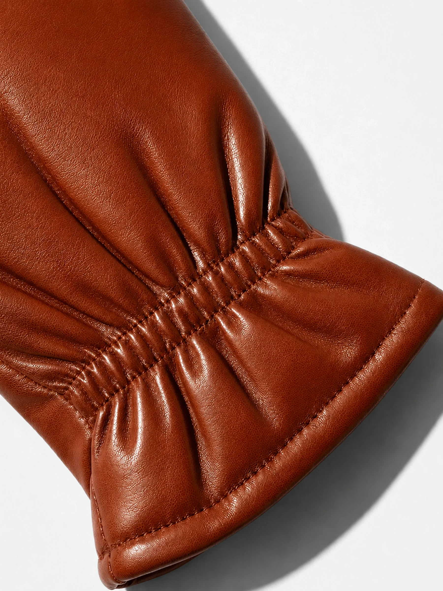 Leren Handschoenen Dames Hawk Cognac