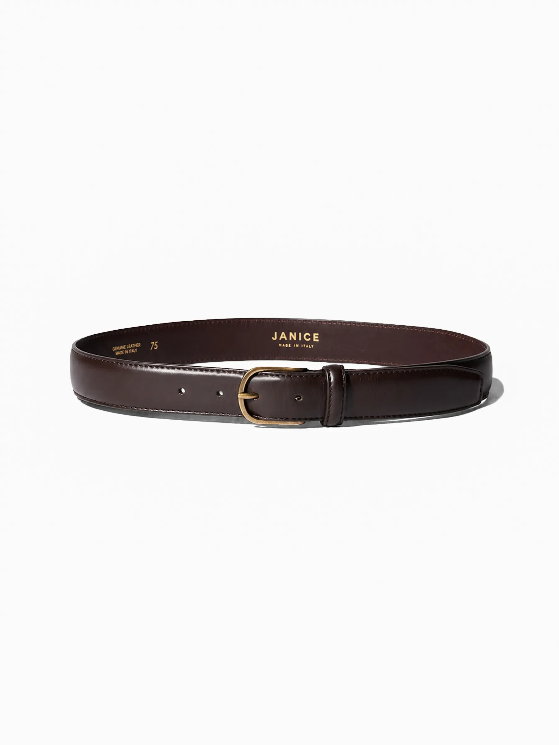 Leren Riem Dames Chase Brass Bruin