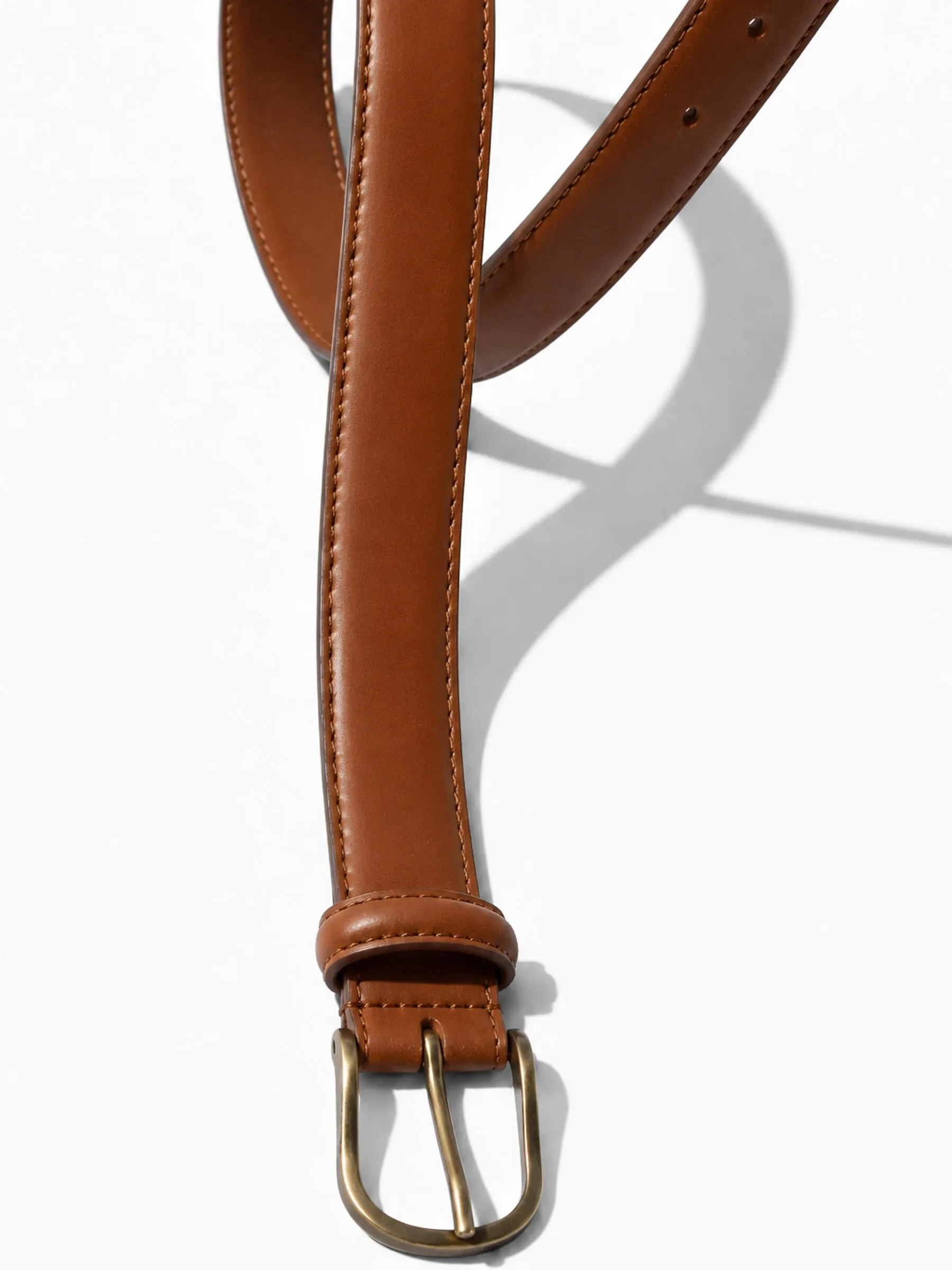 Leren Riem Dames Chase Brass Tabacco