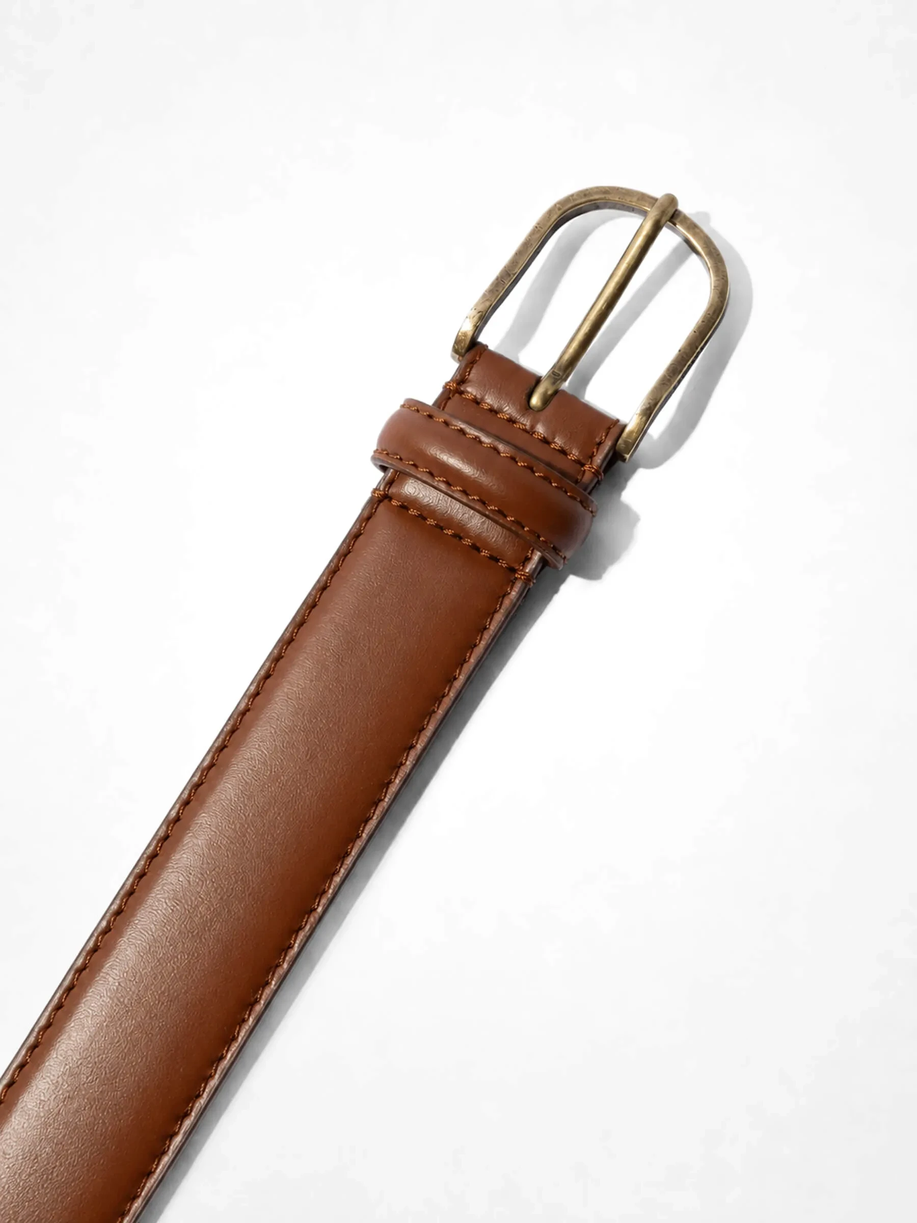 Leren Riem Dames Chase Brass Tabacco
