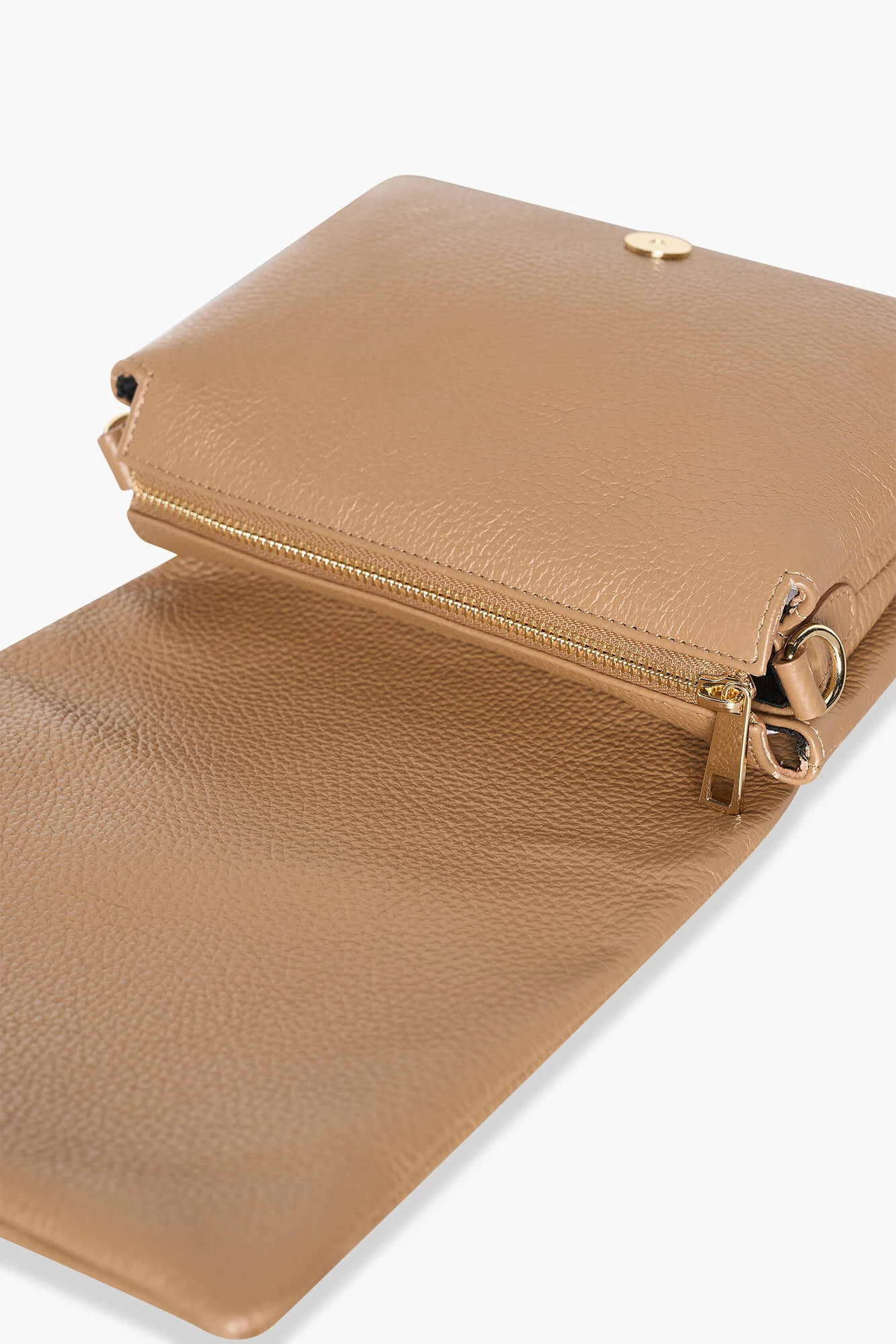 Leren Schoudertas Dames Skylar Cognac