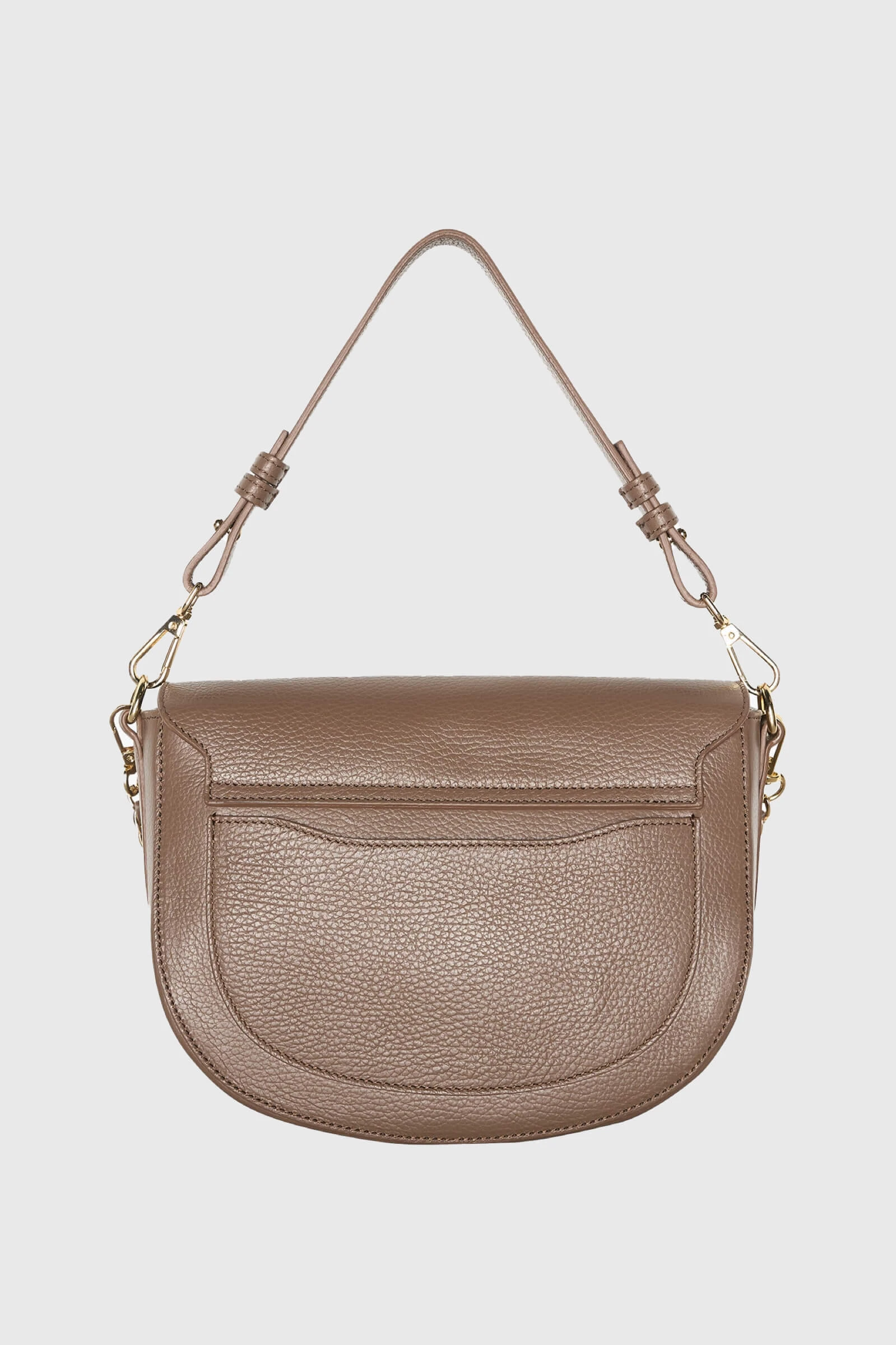 Leren Schoudertas Dames Tayler Taupe