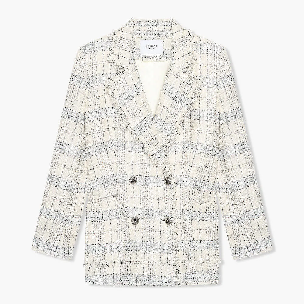 Martin Blazer Off White Metallic