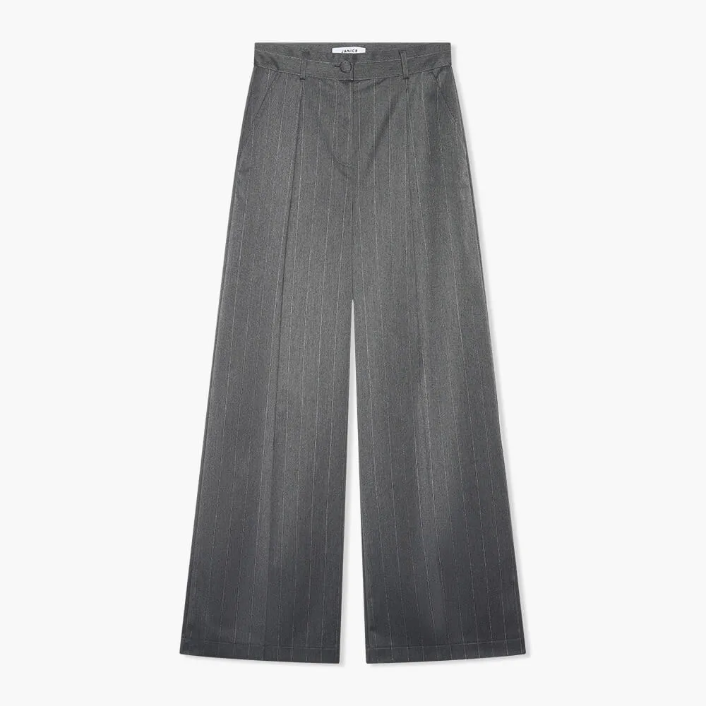 Mel Grijs Streep Lurex