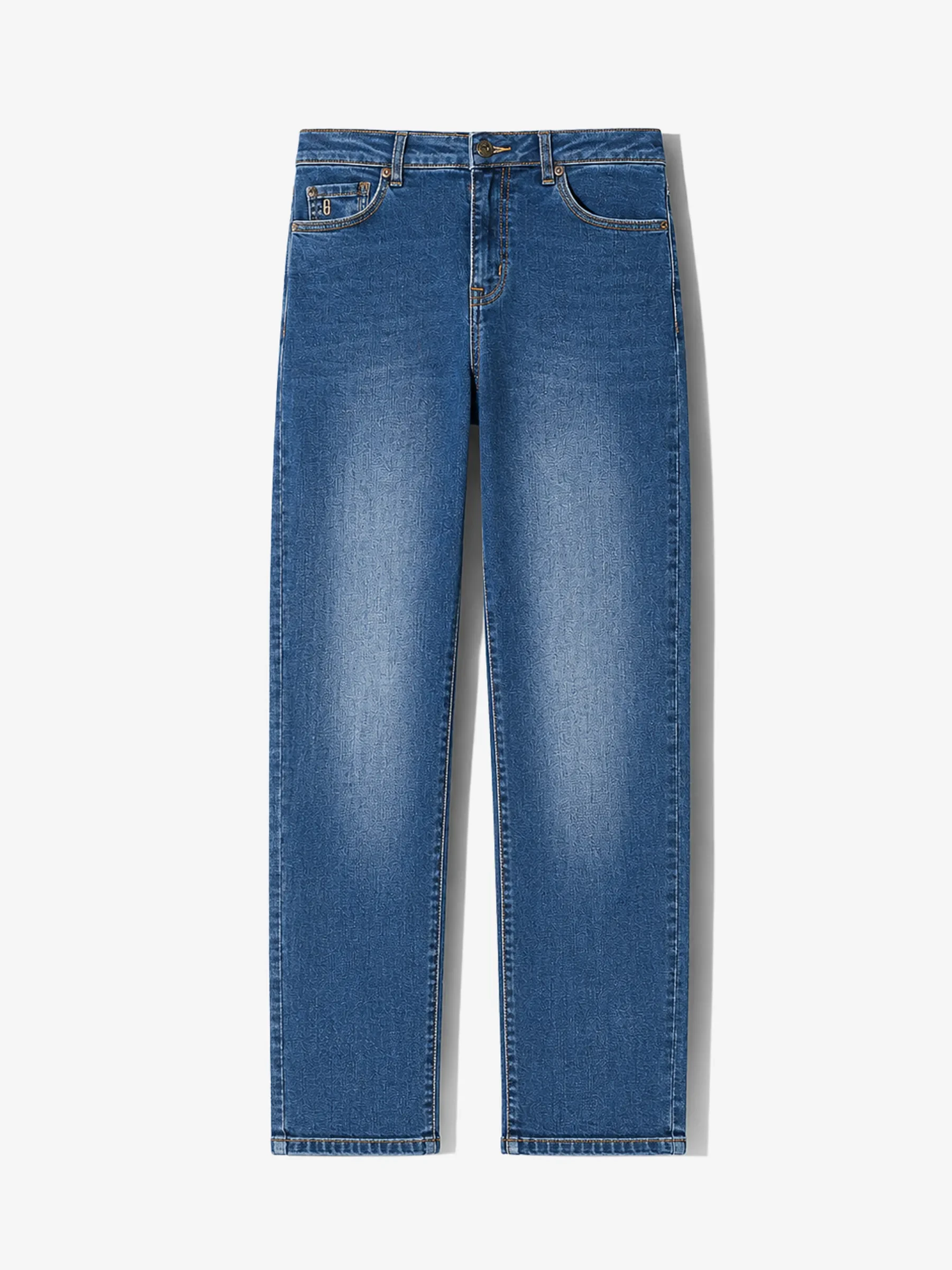 Mom Jeans Dames Mid Rise Blauw Cooper 469