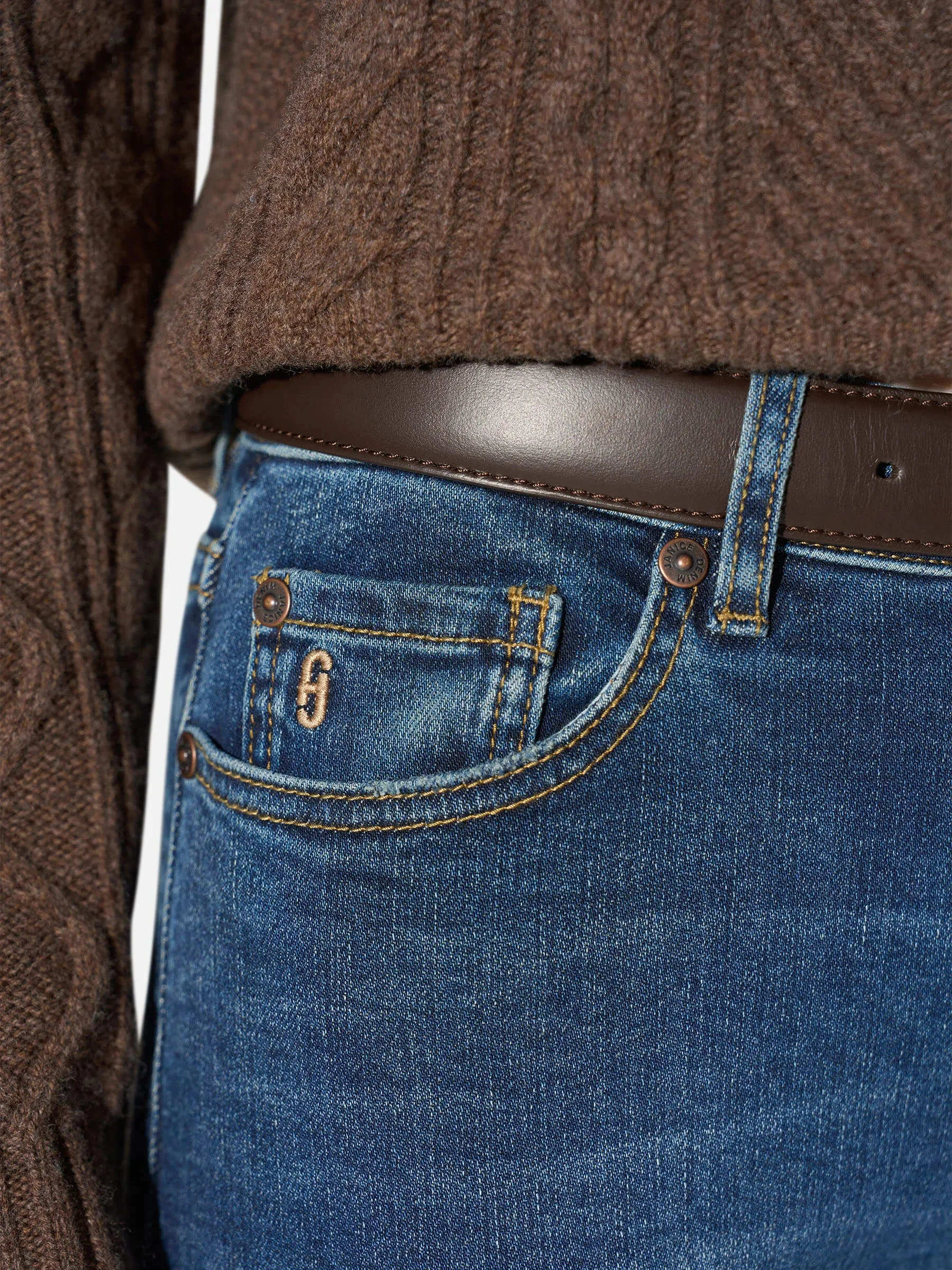 Mom Jeans Dames Mid Rise Blauw Cooper 469