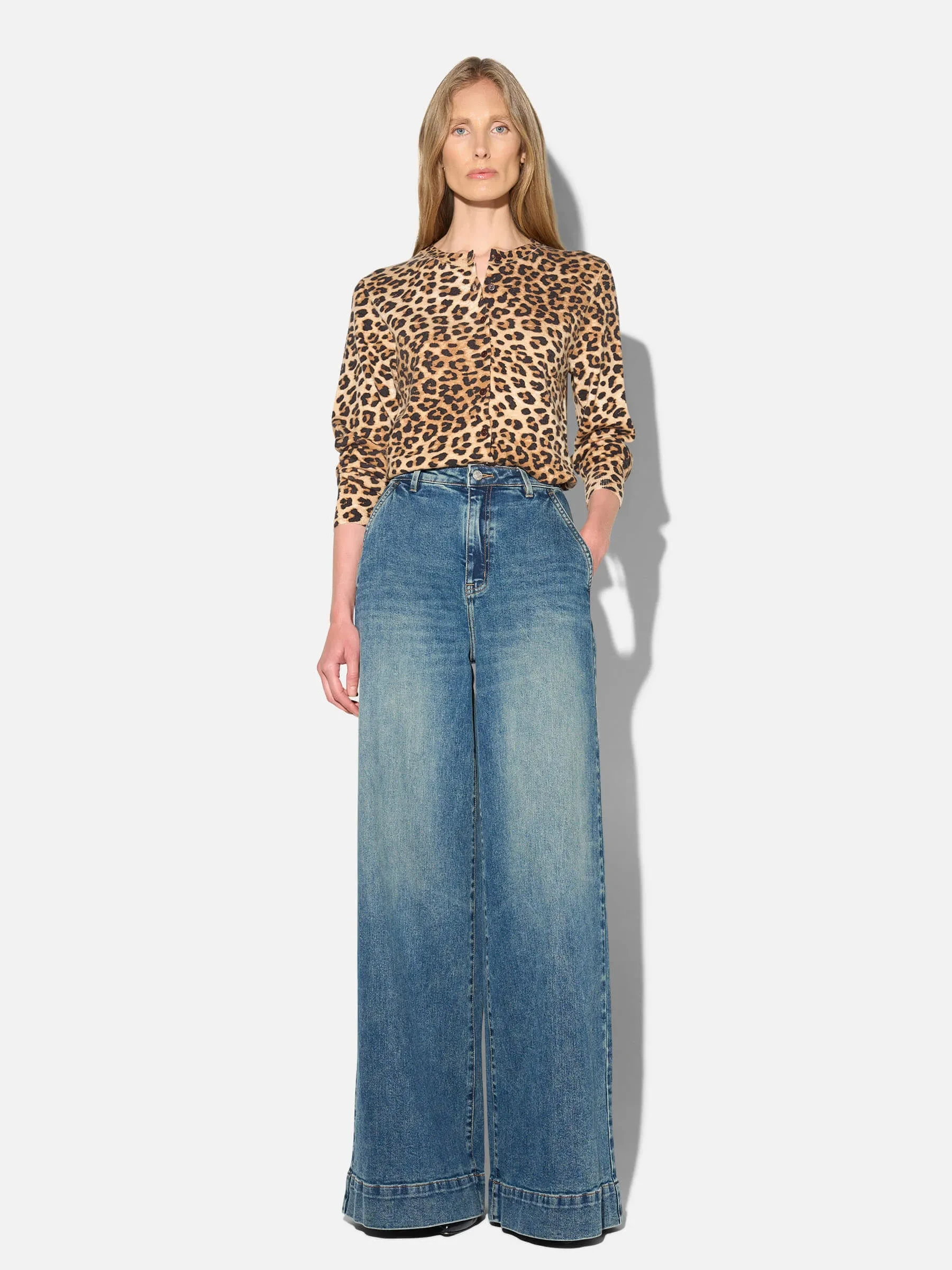 Panterprint Cashmere Dames Vest Lucas