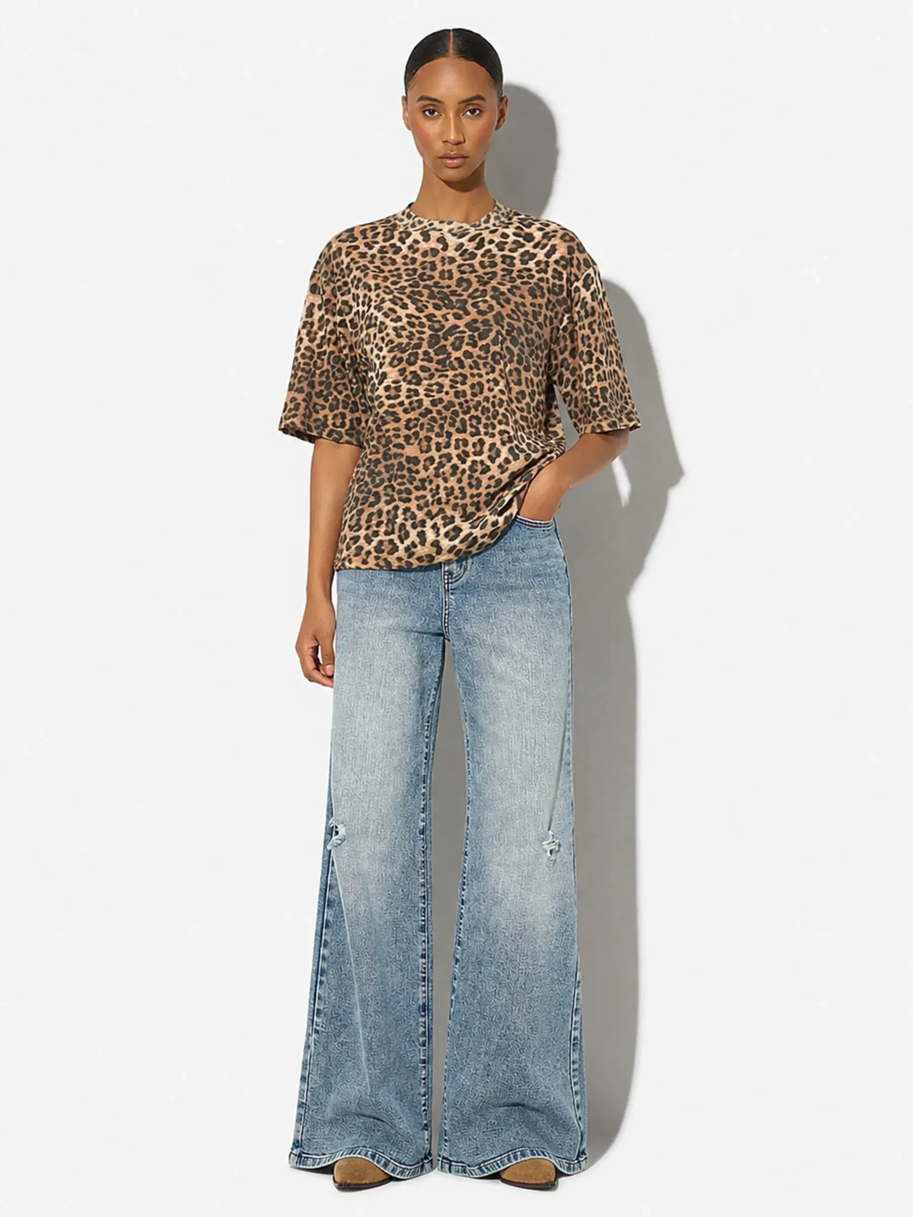 Panterprint Dames Shirt Katoen Adam