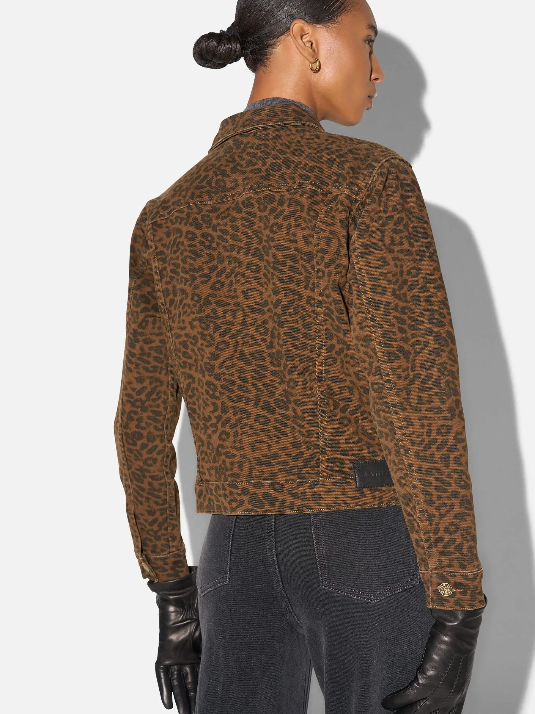 Panterprint Denim Spijkerjack Stretch Dames Gregory