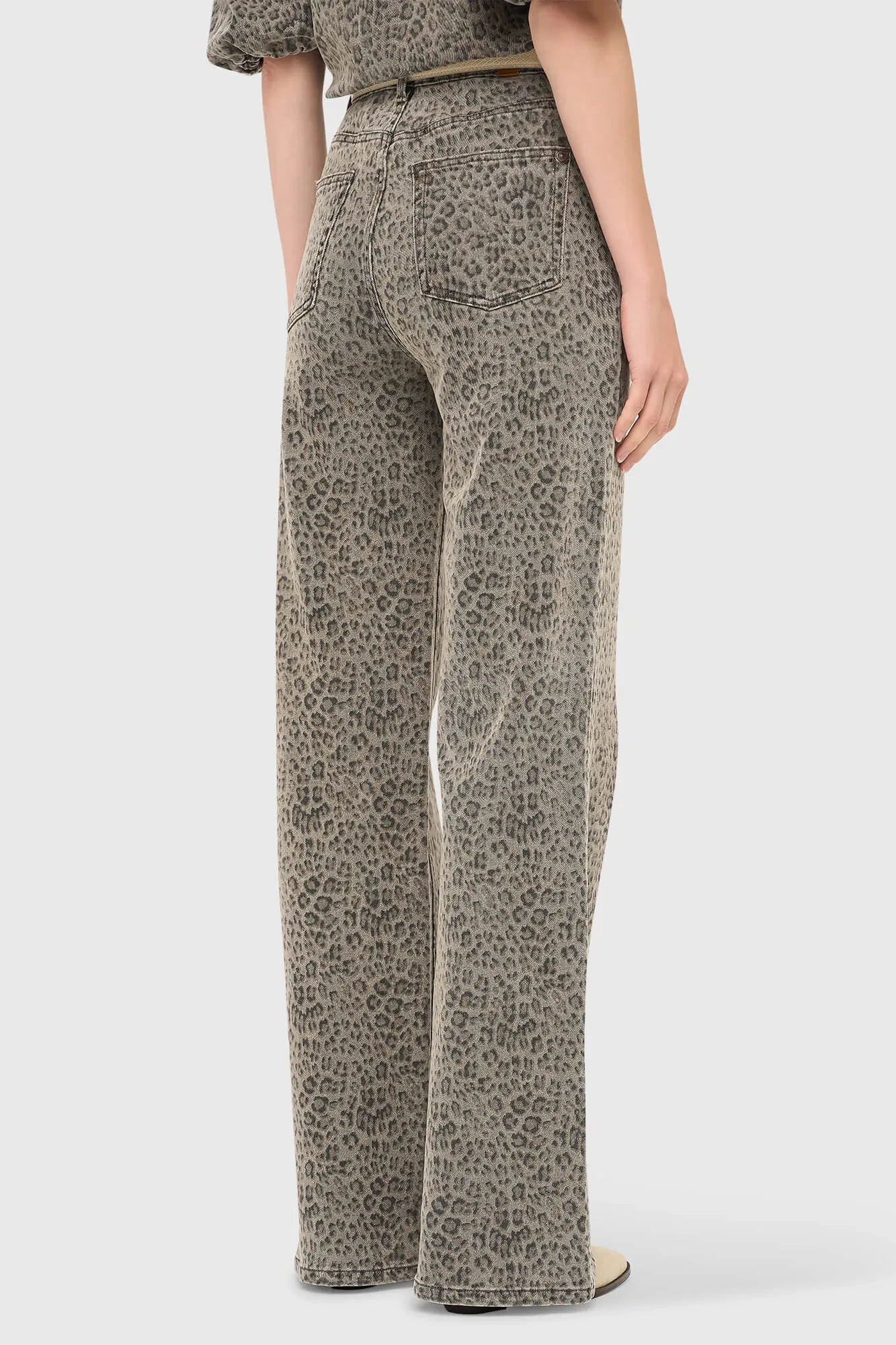 Panterprint Jeans Dames Rechte Pijp High Rise Jason