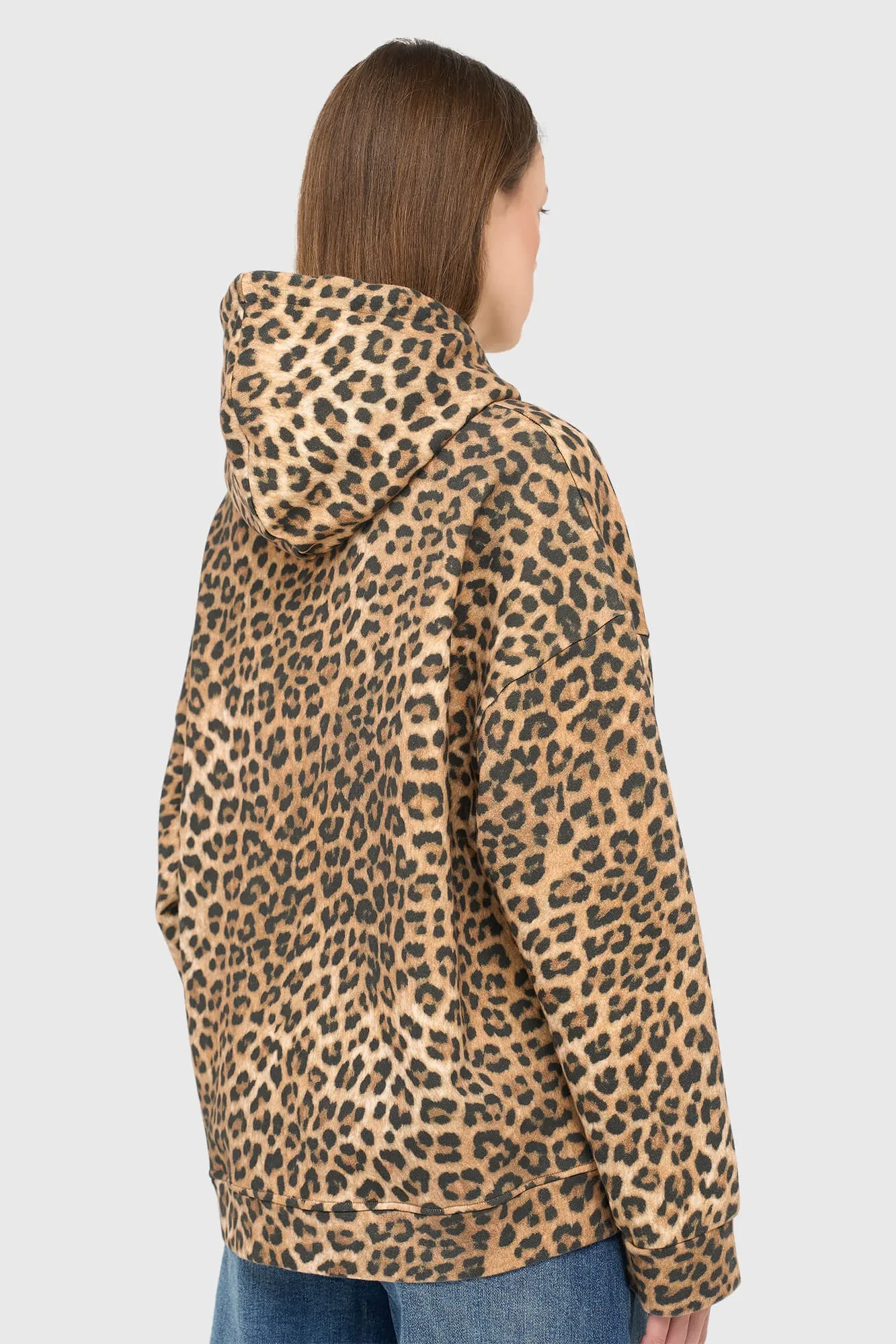 Panterprint Hoodie Dames Katoen Holt