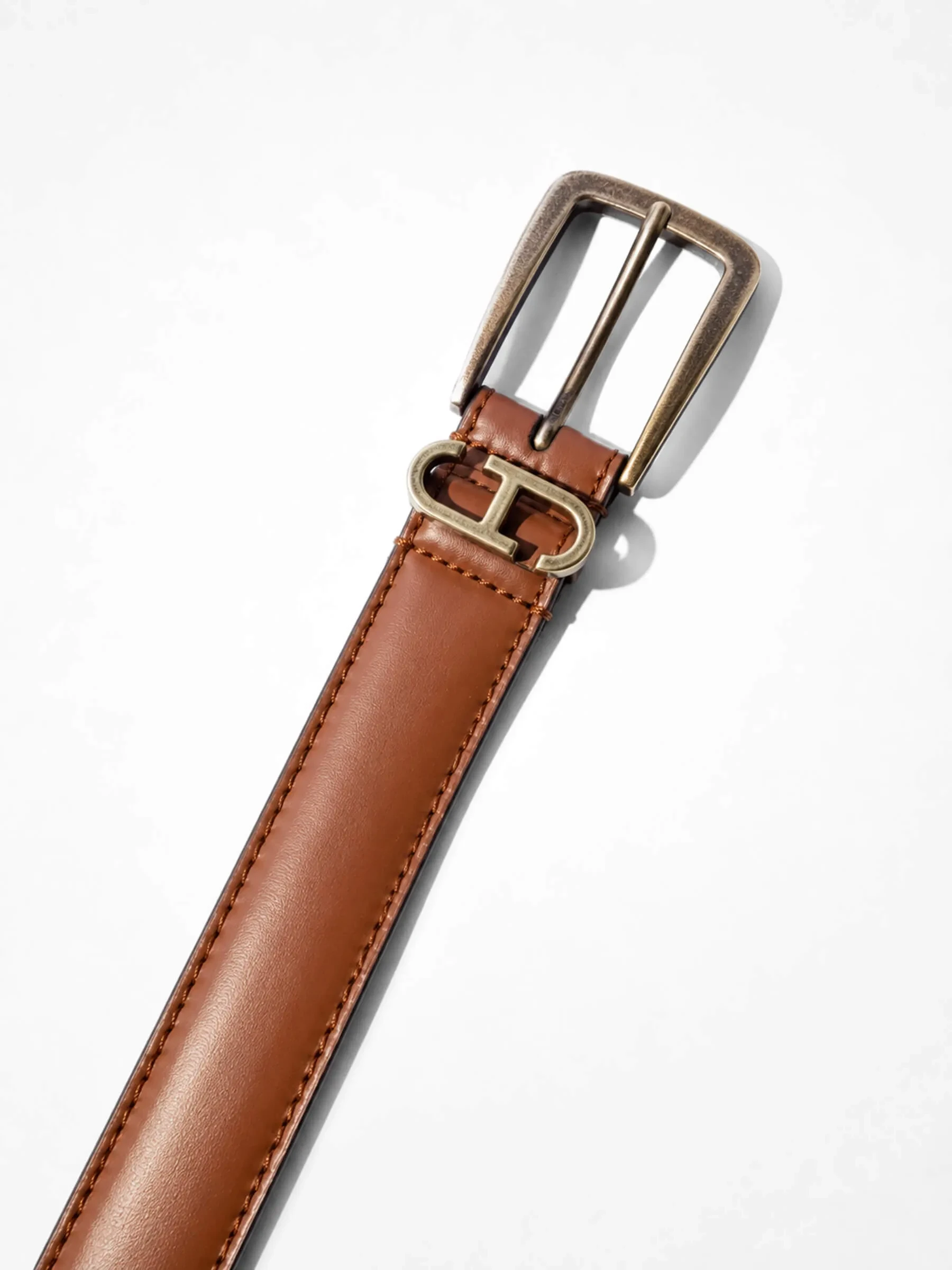 Riem Leer Dames Tabacco Colby Brass