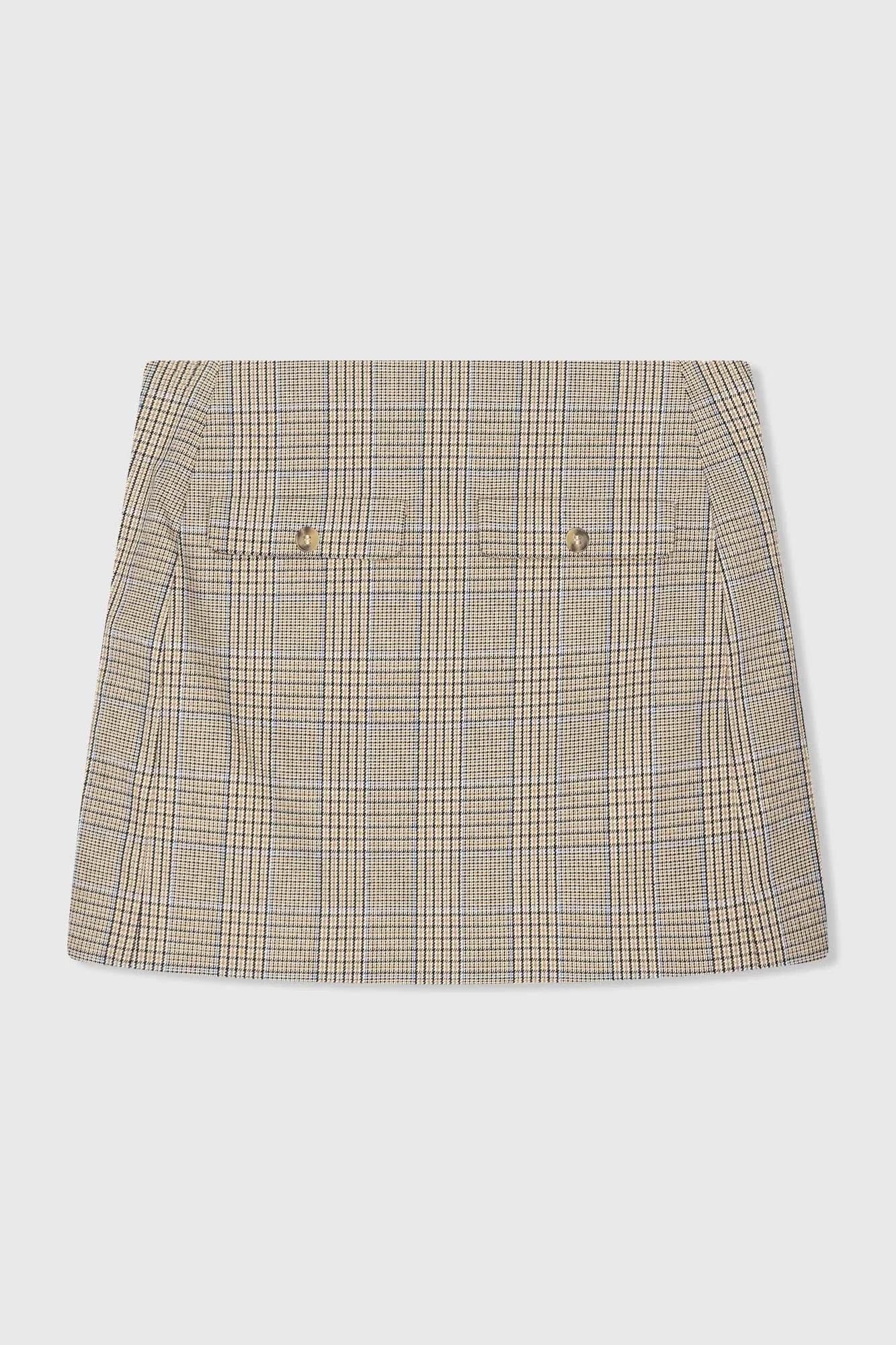 Rok Kort Ruiten Nade Beige