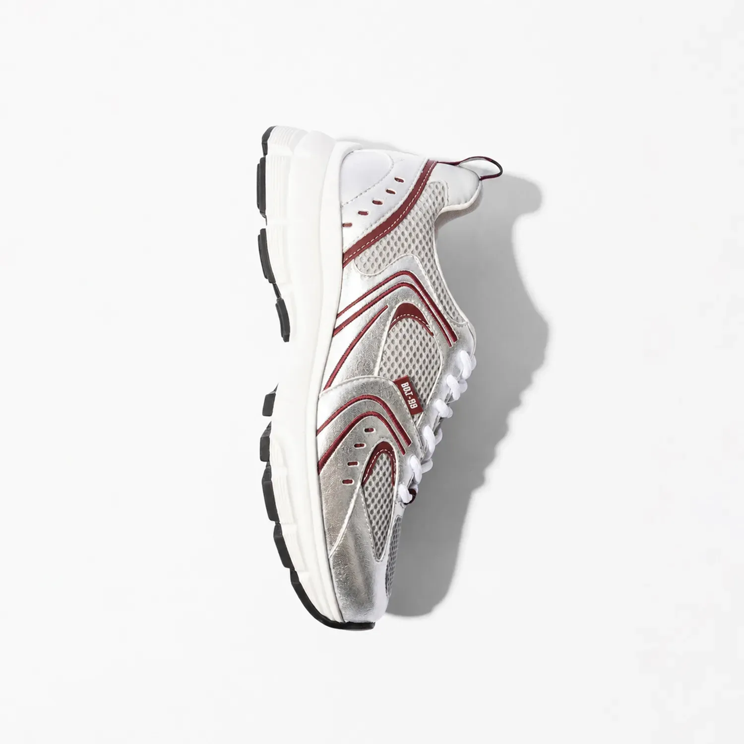 Runner Sneakers Dames Bolt Burgundy Zilver 199