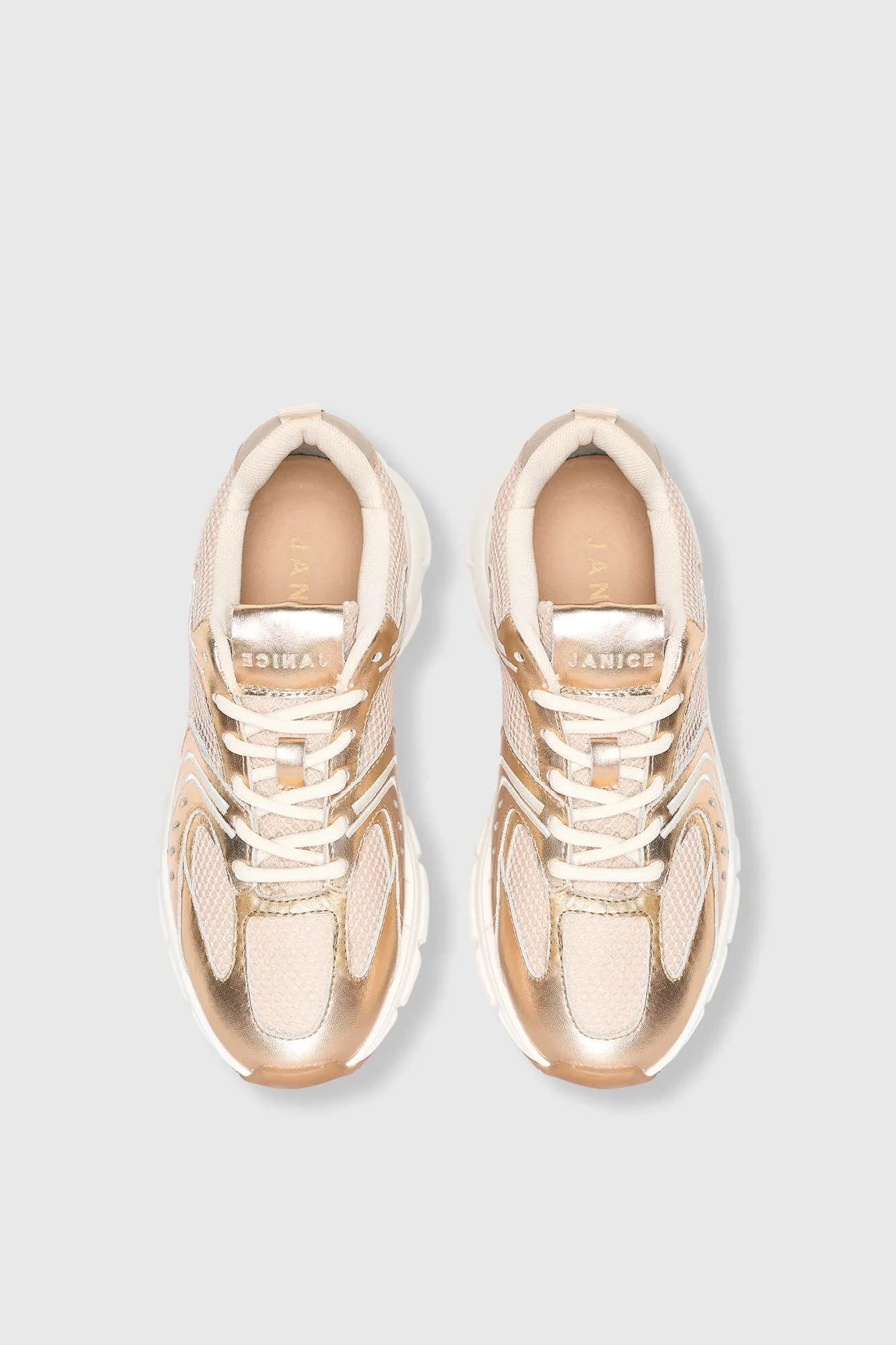Runner Sneakers Dames Bolt Goud 777