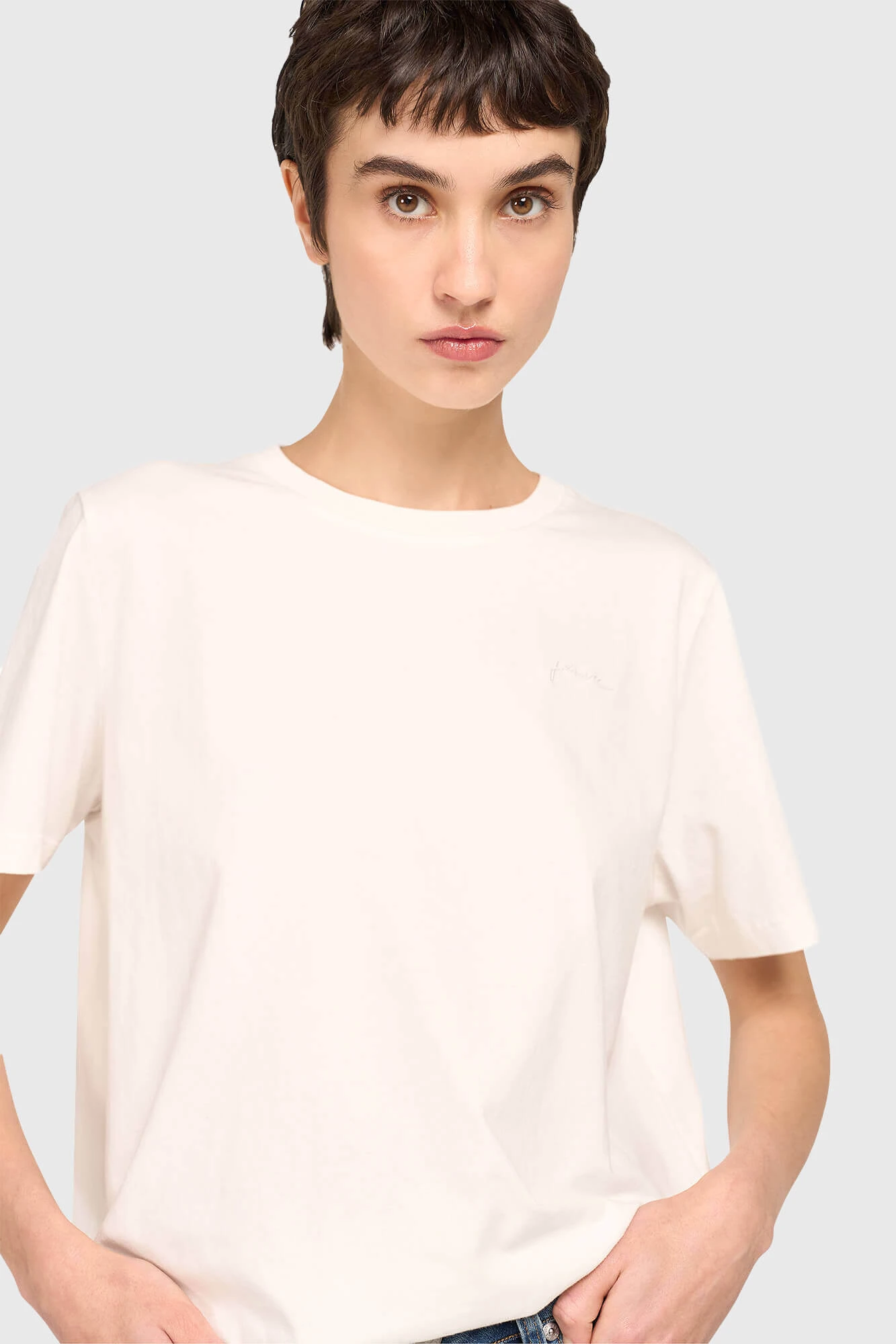 Wit Dames Shirt Rock White